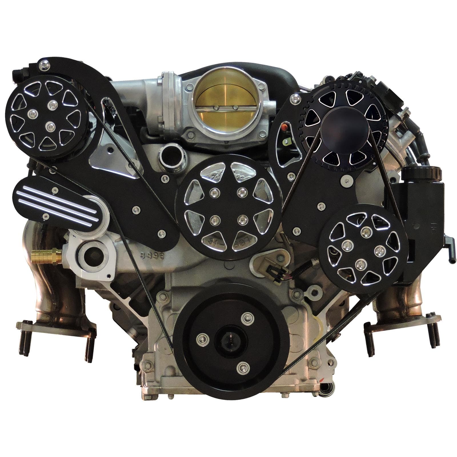 All American Billet FDS-LS-201 Silverline Serpentine Kit, LS