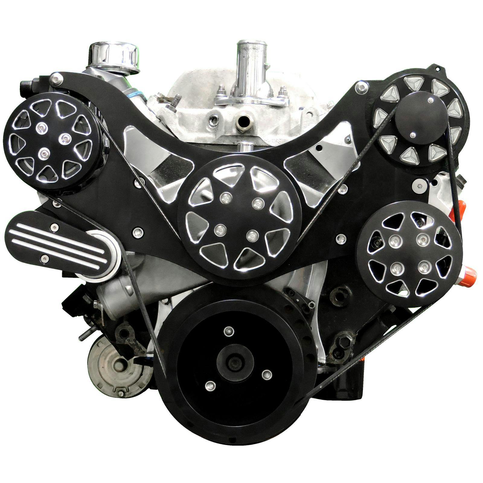 All American Billet FDS-BBC-201-FF Serpentine Kit, B/B Chevy, FF