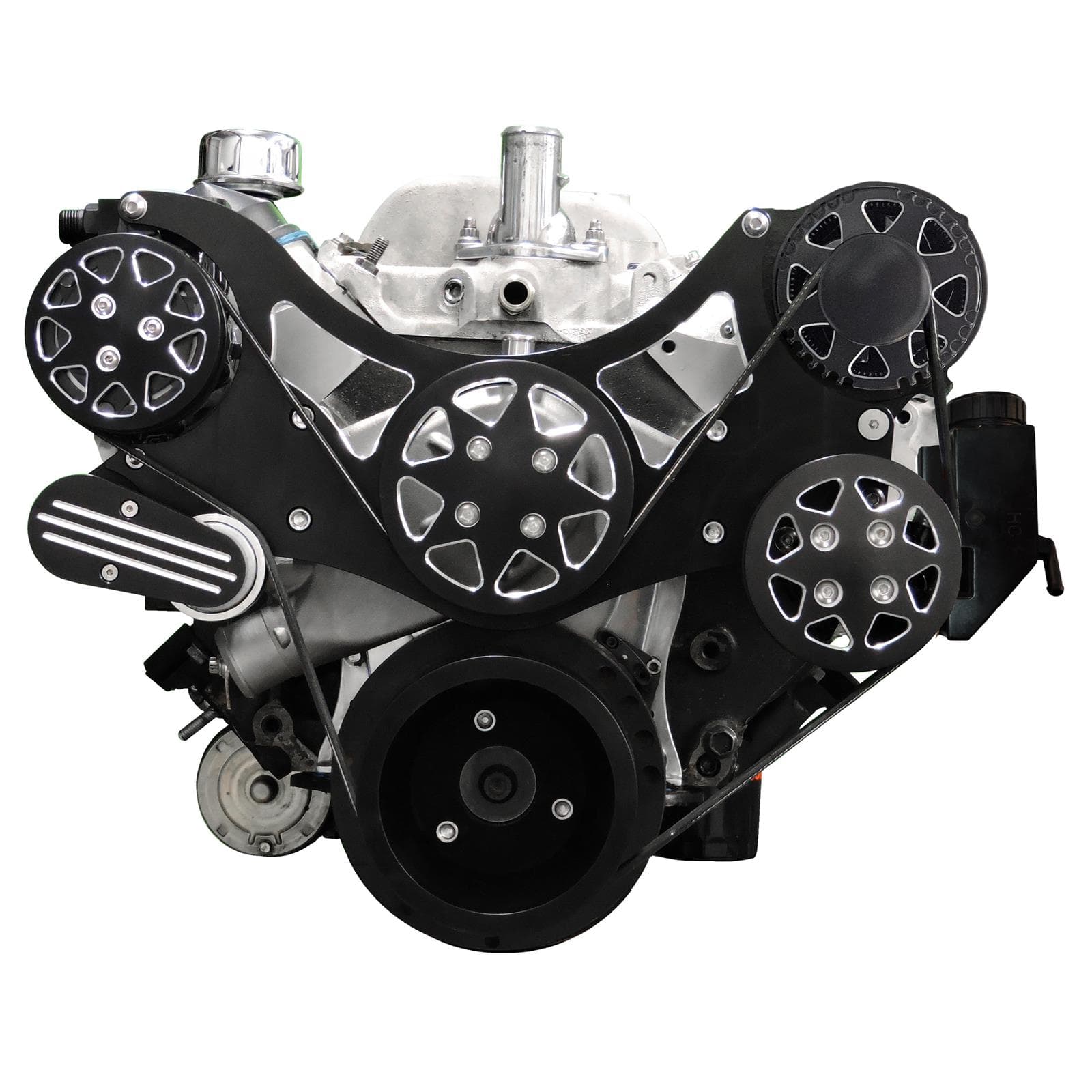 All American Billet FDS-BBC-251 Serpentine Kit, B/B Chevy, OP