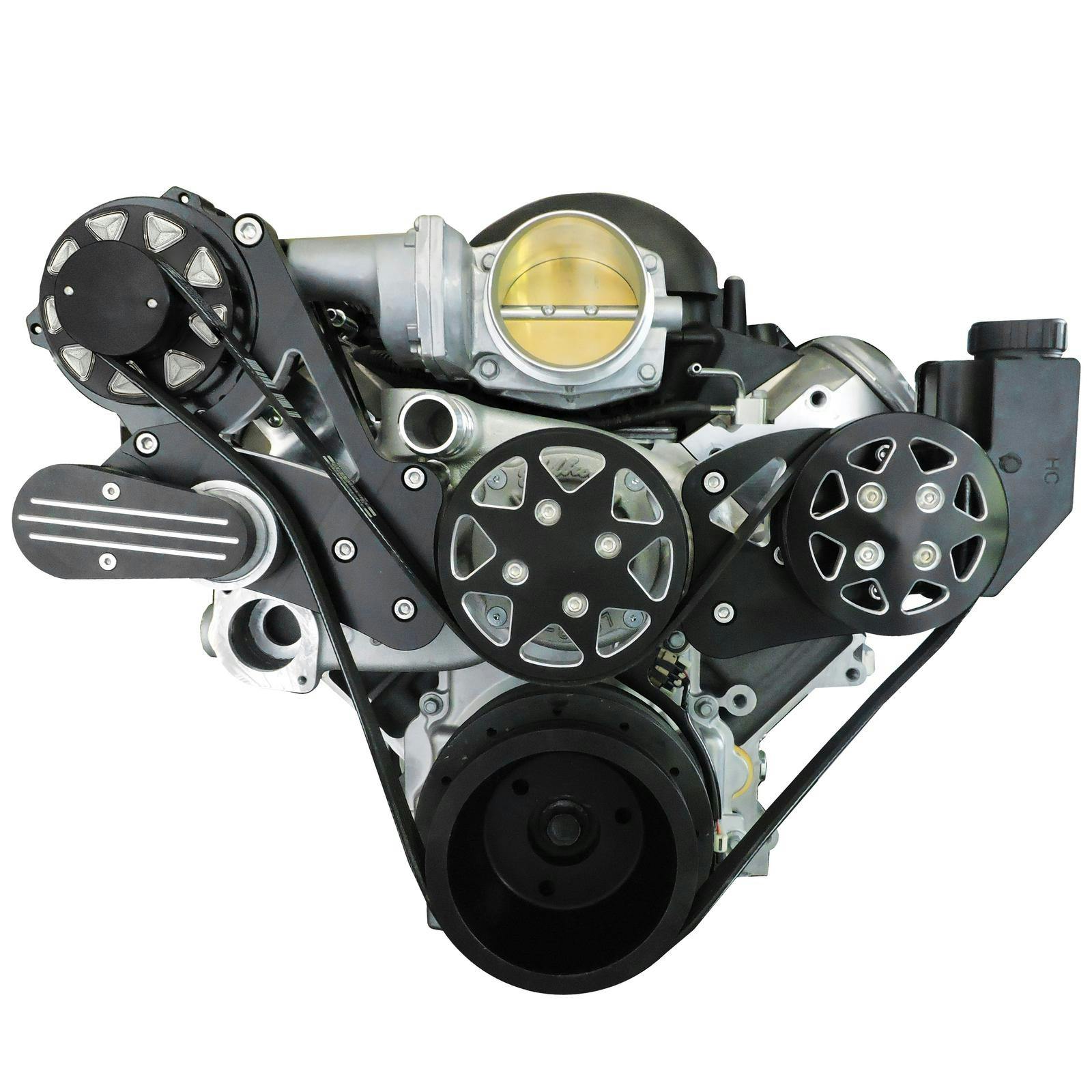All American Billet FDS-BBC-253-CP-FF Serpentine Kit BB Chevy CPF