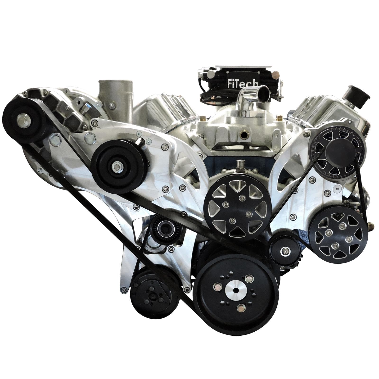 All American Billet FDS-BBCSC-201 Serpentine Kit, Charged BBC, OP