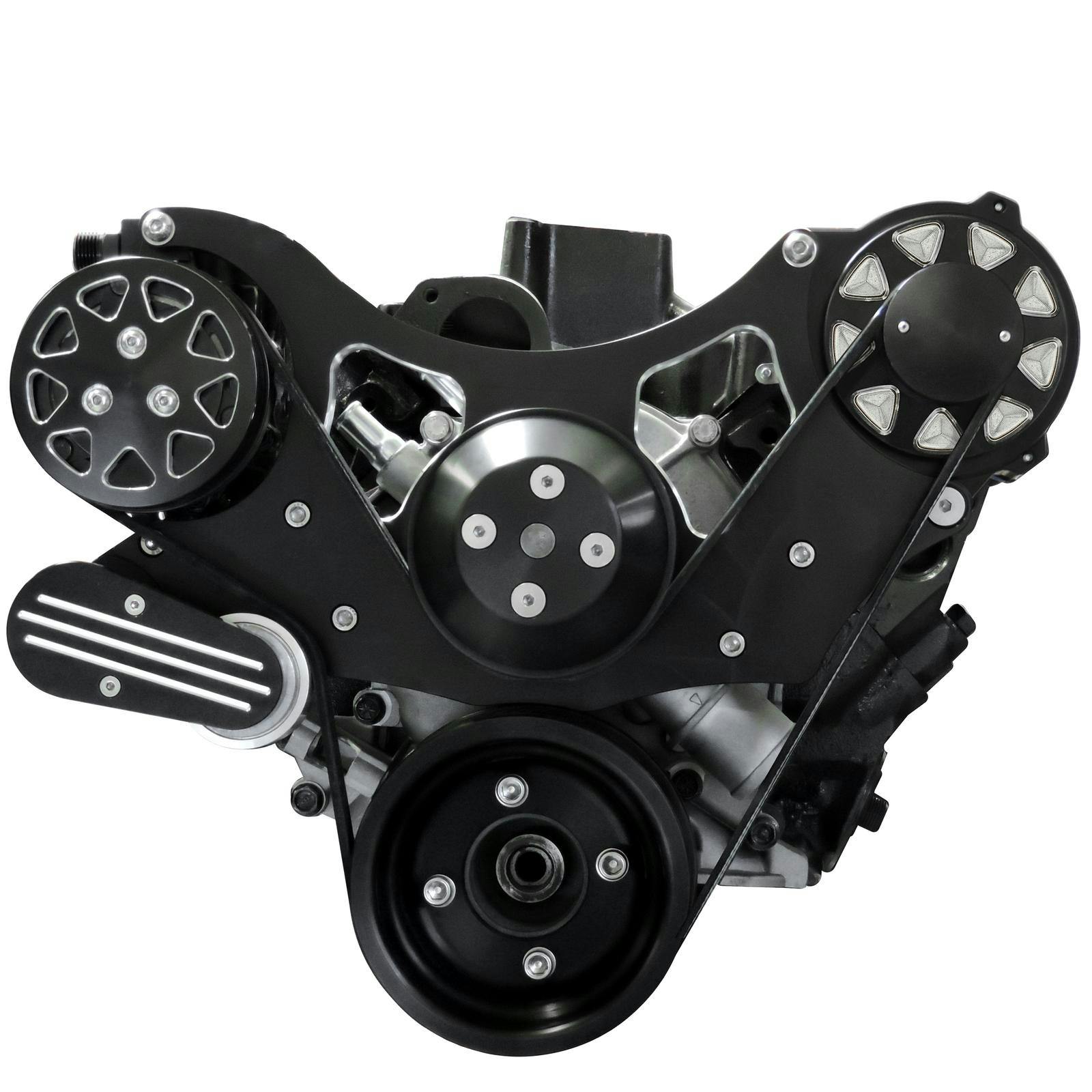 All American Billet FDS-LS-251-CP Serpentine Kit, LS1/2/3/6, CP