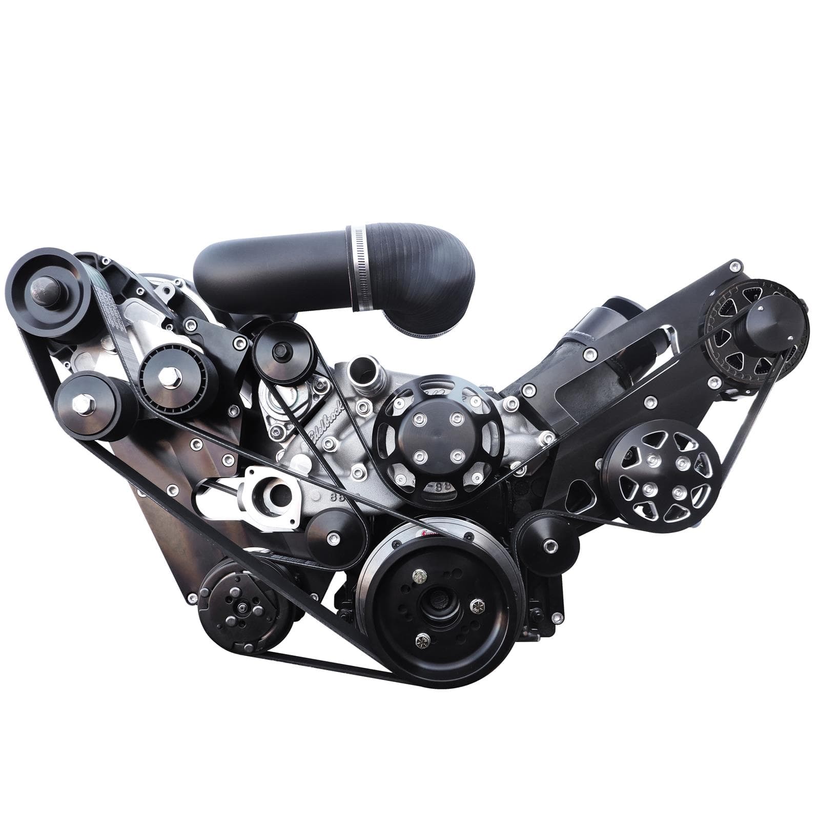 All American Billet FDS-LSV-201 Serpentine Kit, LS Vortech, OP