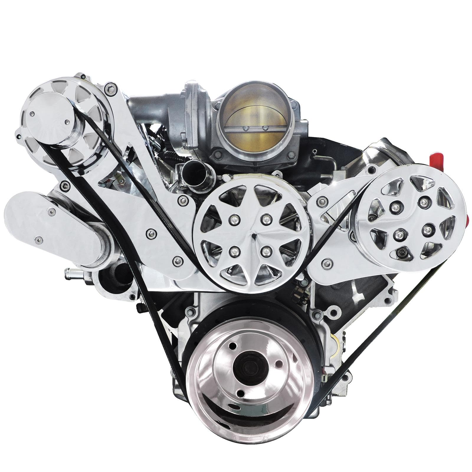 All American Billet FDS-LS-151-E Chevy LS Serpentine System