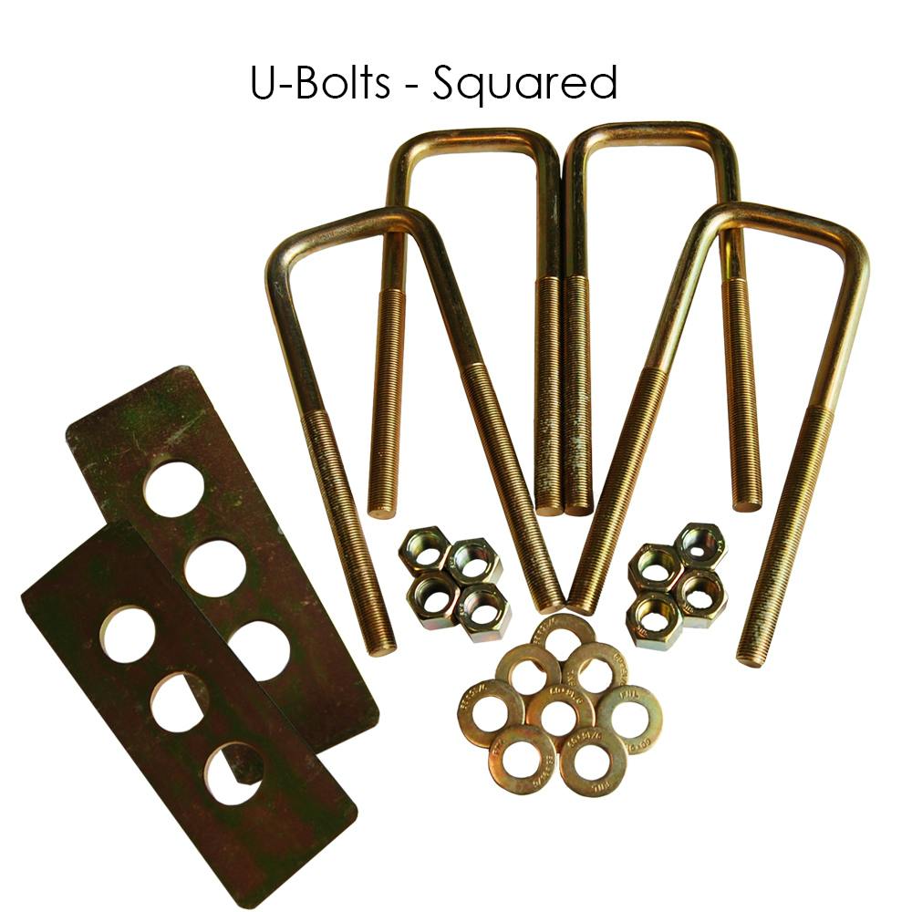 Calvert Racing SQ300x900 Square U-Bolt Set, 3 Inch x 9 Inch