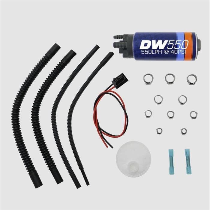 DeatschWerks 9-551-0500 DW550 Universal fuel pump W/ Install Kit
