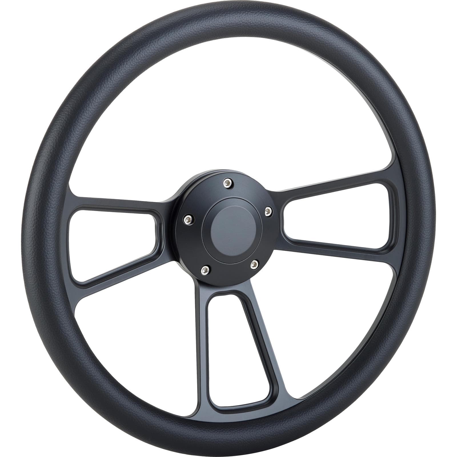 Forever Sharp 1099,HW14B,HB5 14 In Black Muscle Steering Wheel