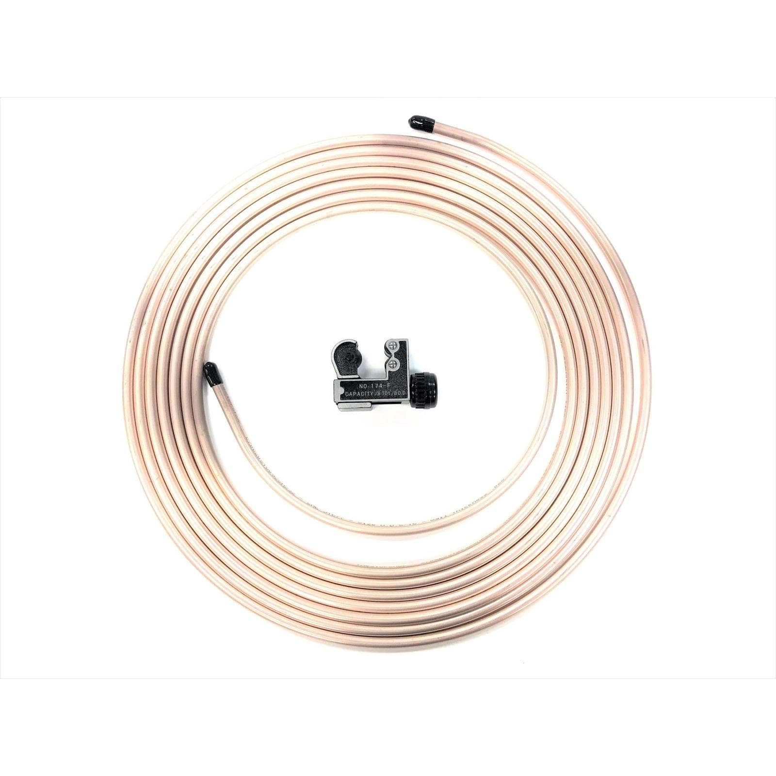 25Ft 3/16" Copper Nickel Brake Line Roll W/Cutter
