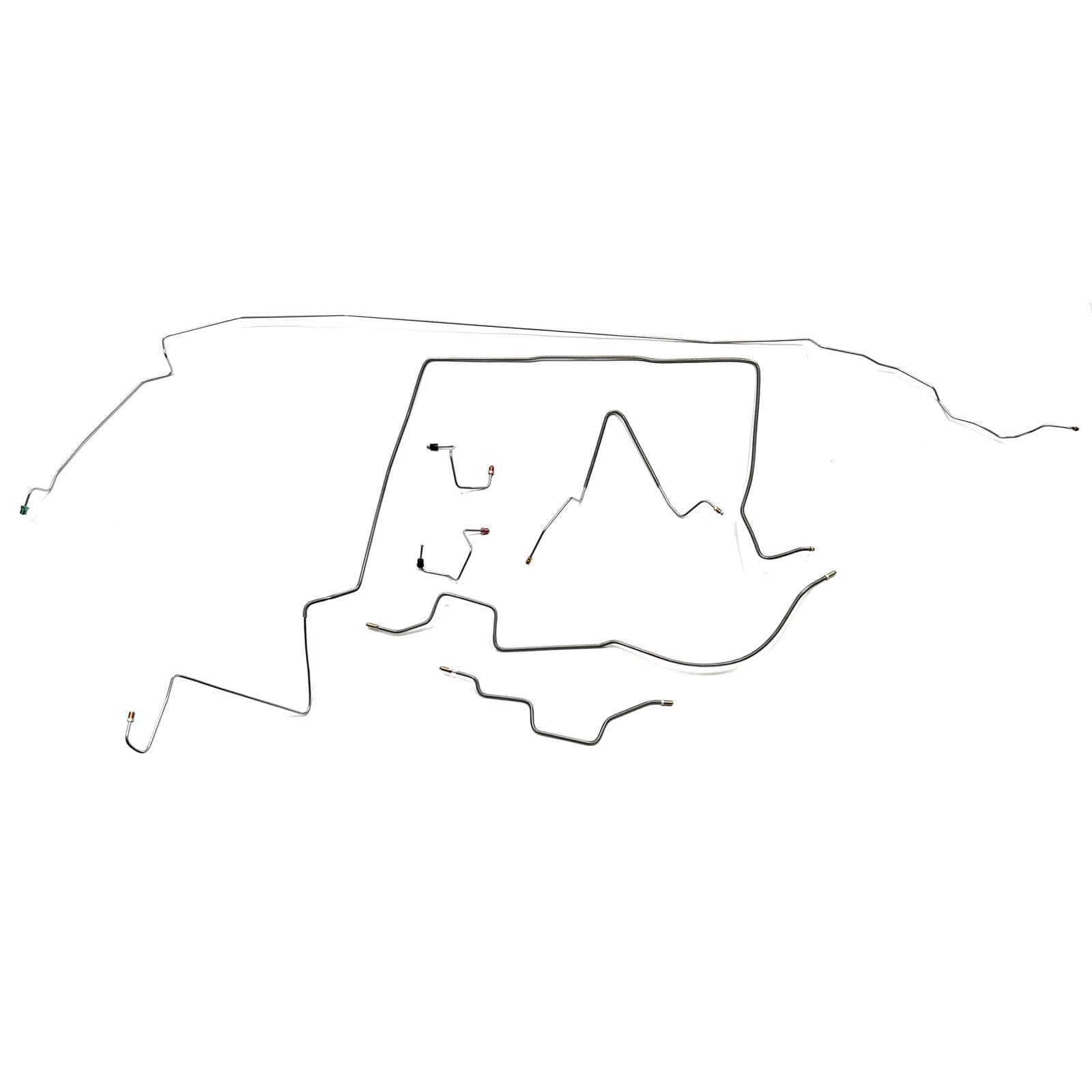 The Stop Shop J1000 Brake Line Kit, 97-01 Jeep Cherokee Non ABS