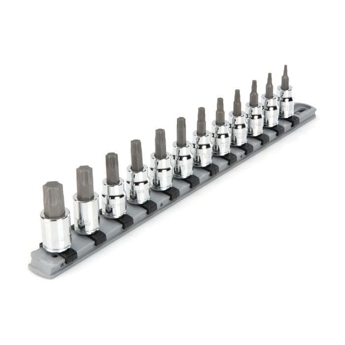 Tekton SHB91103 12 Piece 3/8 Inch Drive Torx Bit Socket Set