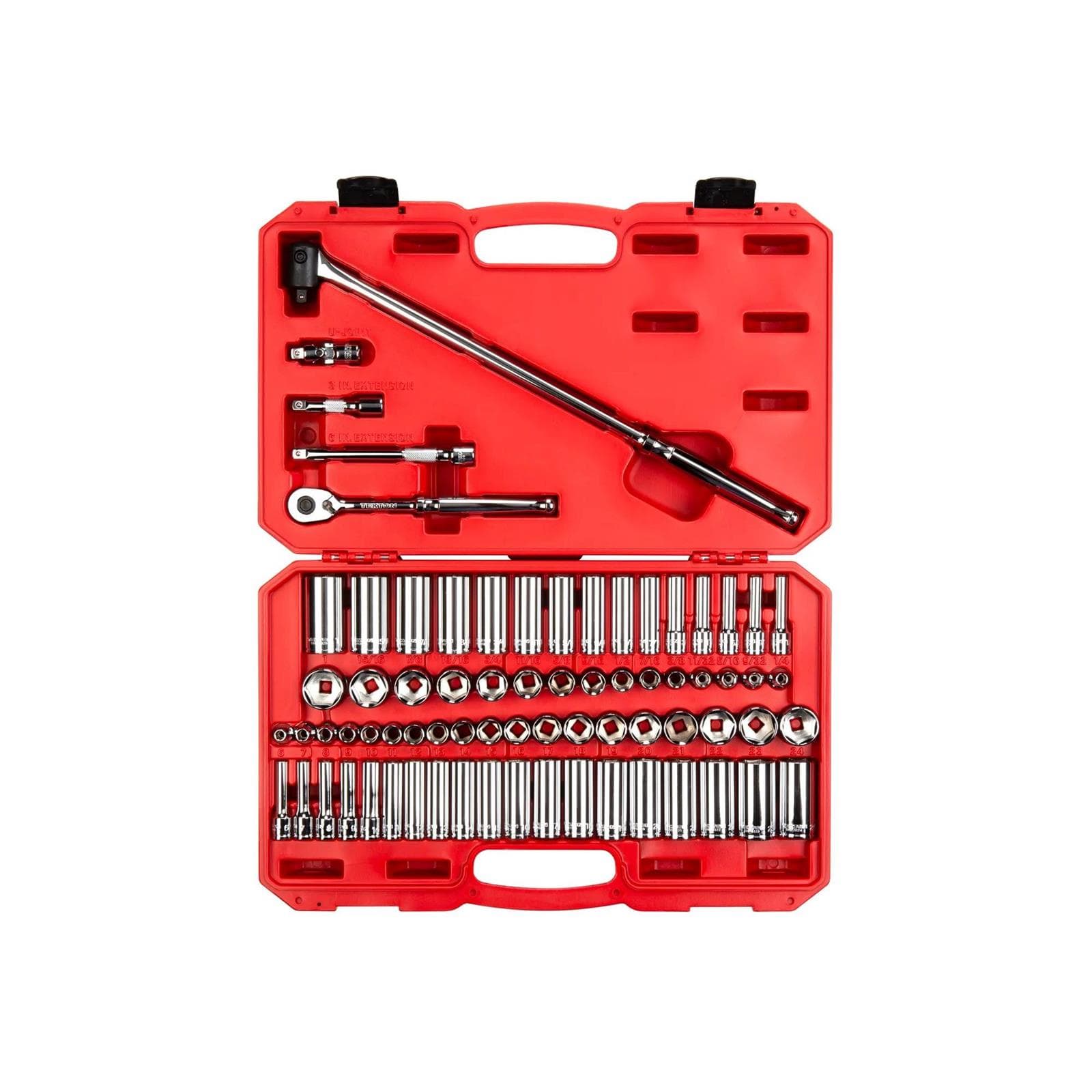 Tekton SKT15311 73 Piece 3/8 In. Drive Socket/Ratchet Set W/Case