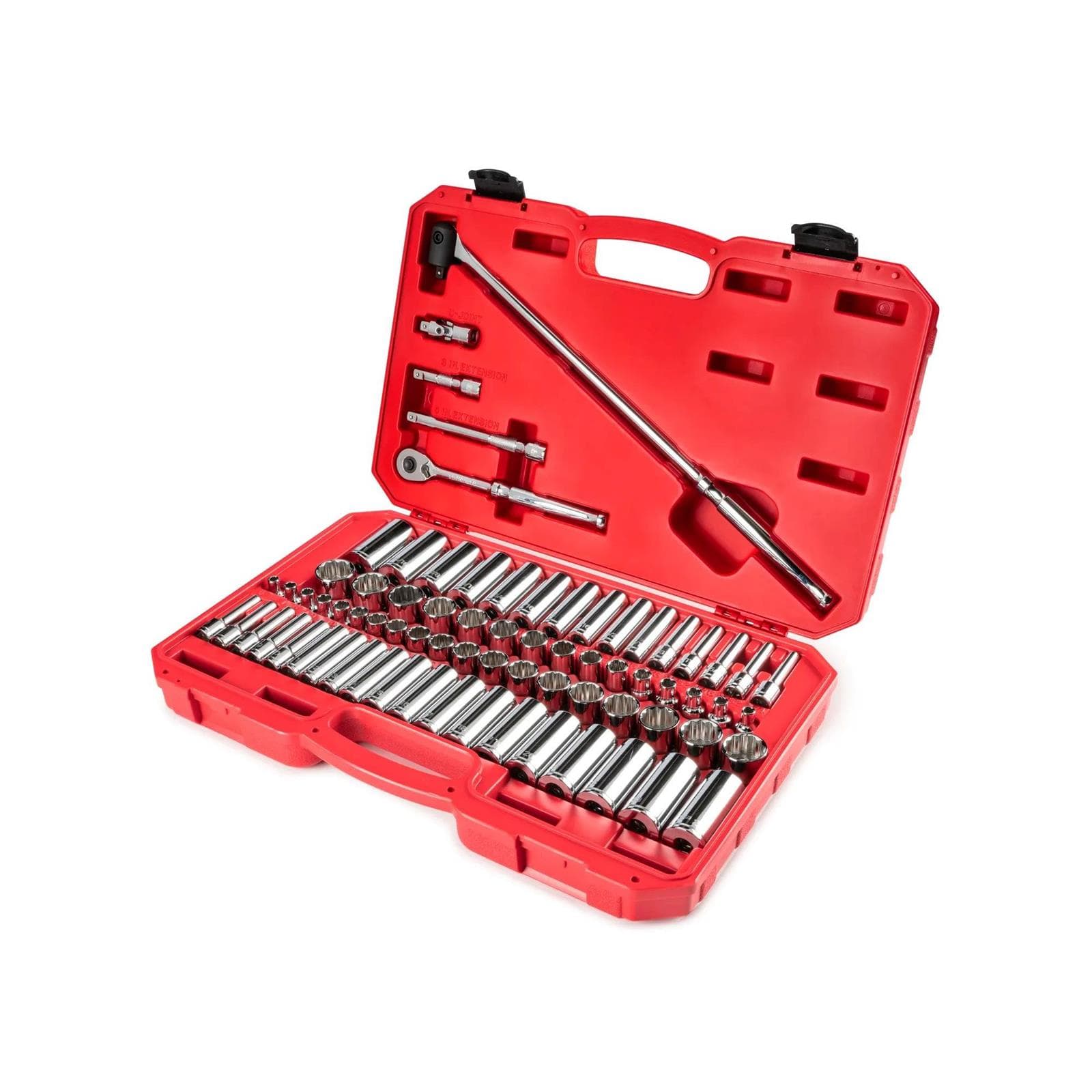 Tekton SKT15312 73 Piece 3/8 In. Drive Socket/Ratchet Set W/ Case