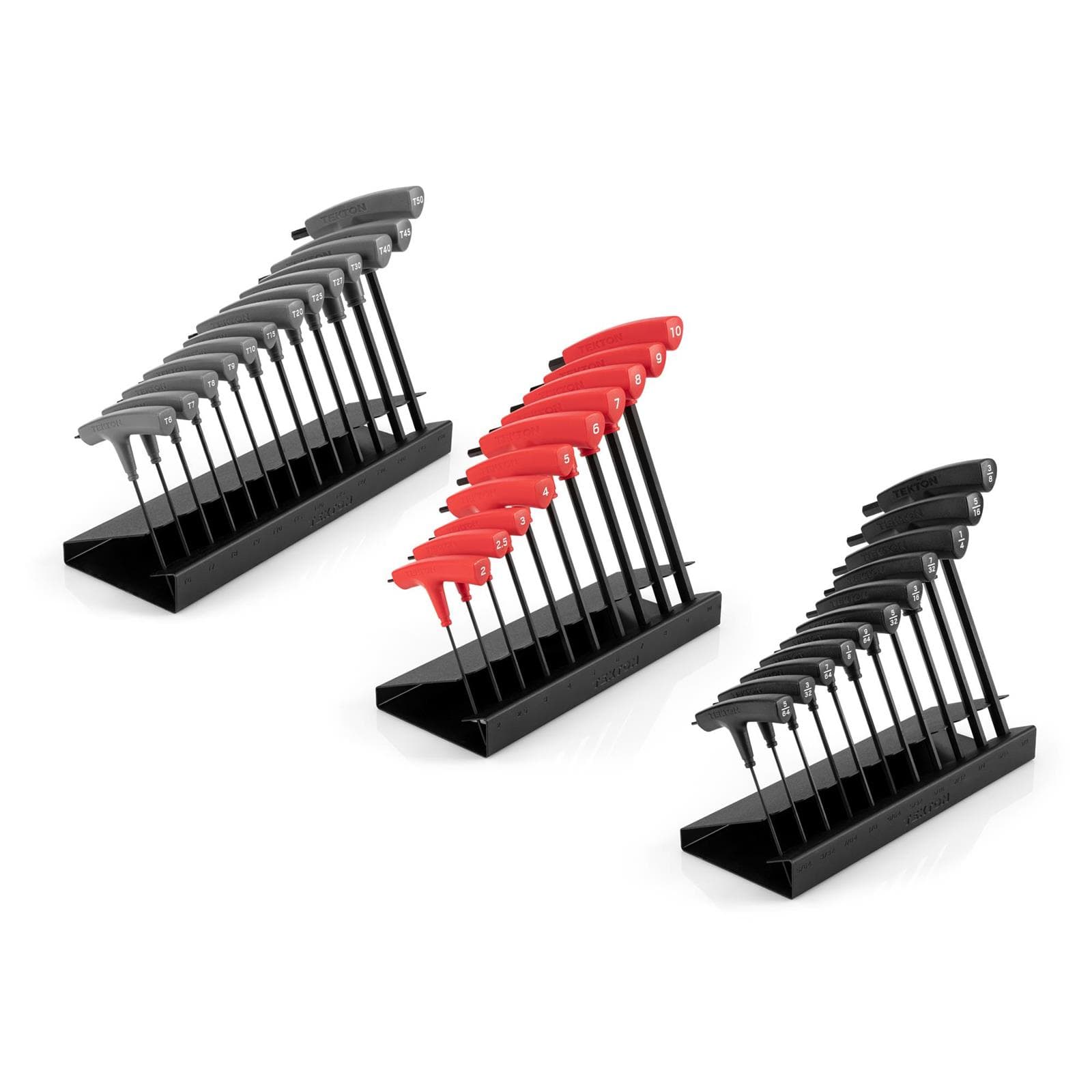 Tekton KEY92002 Flat End Hex and Star T-Handle Key Set, 34-Piece