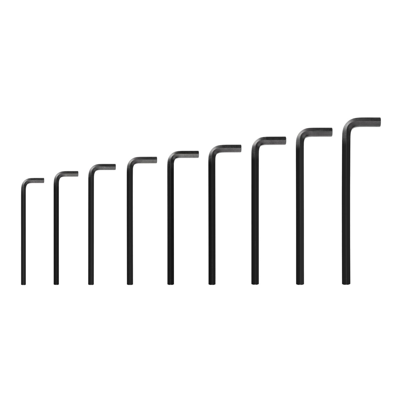 Tekton KLX90201 Flat End Hex L-Key Set, 9-Piece (11-19 mm)