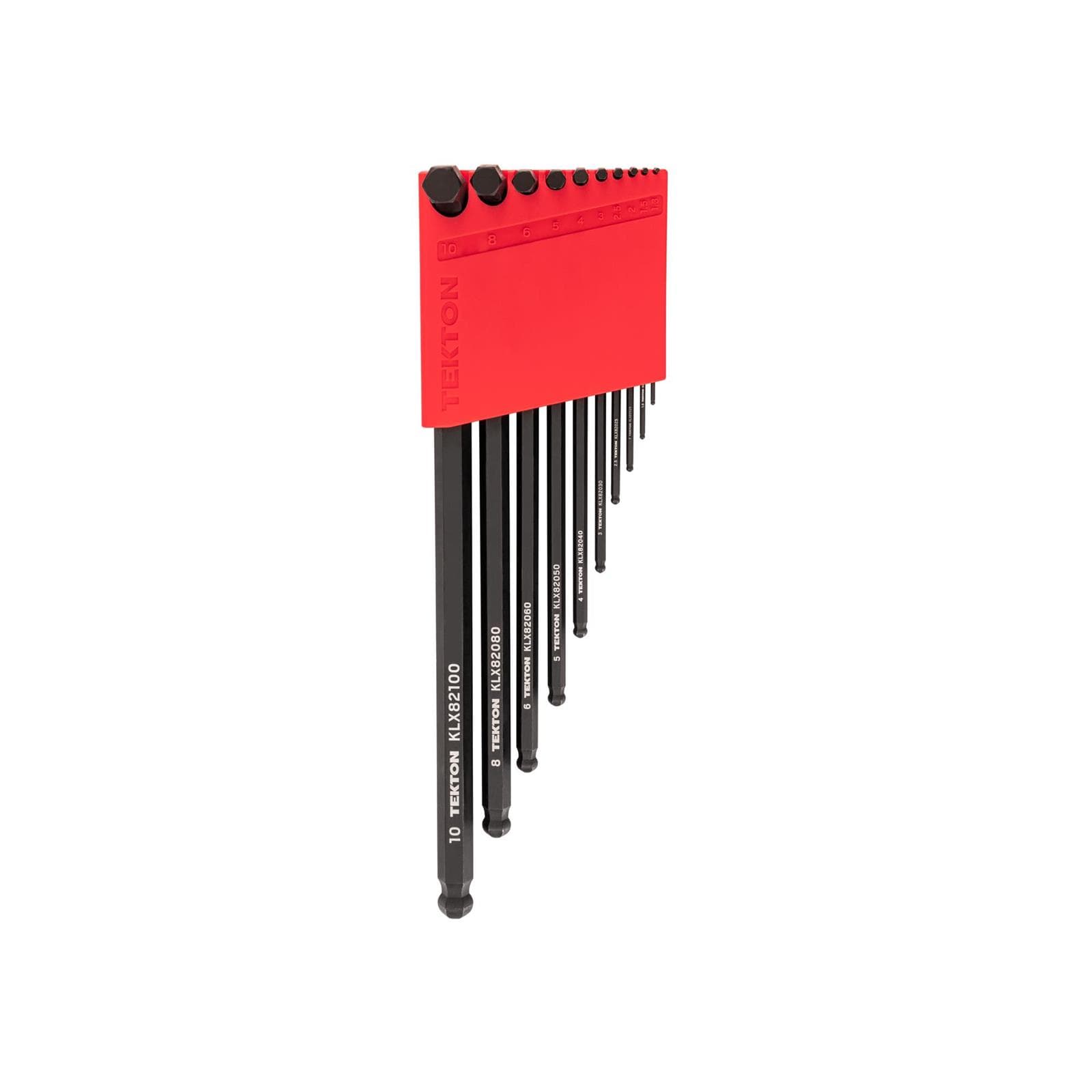 Tekton KLX91202 Ball End Hex L-Key Set with Holder, 10-Piece