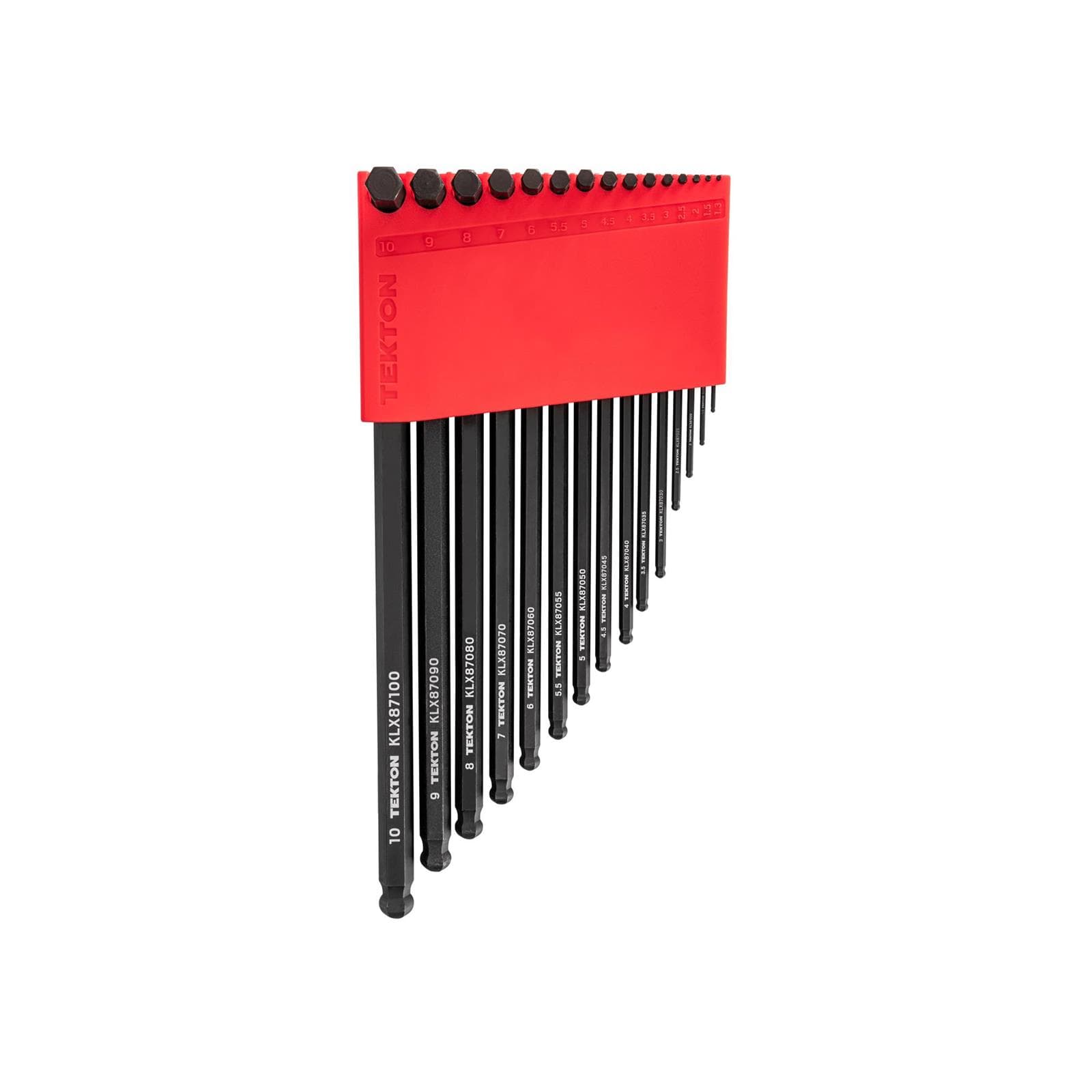 Tekton KLX91213 Short Arm Ball End Hex L-Key Set, 15-Piece