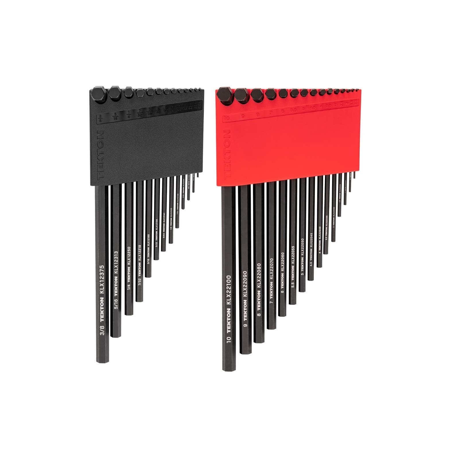 Tekton KLX91303 Flat End Hex L-Key Set with Holders, 28-Piece