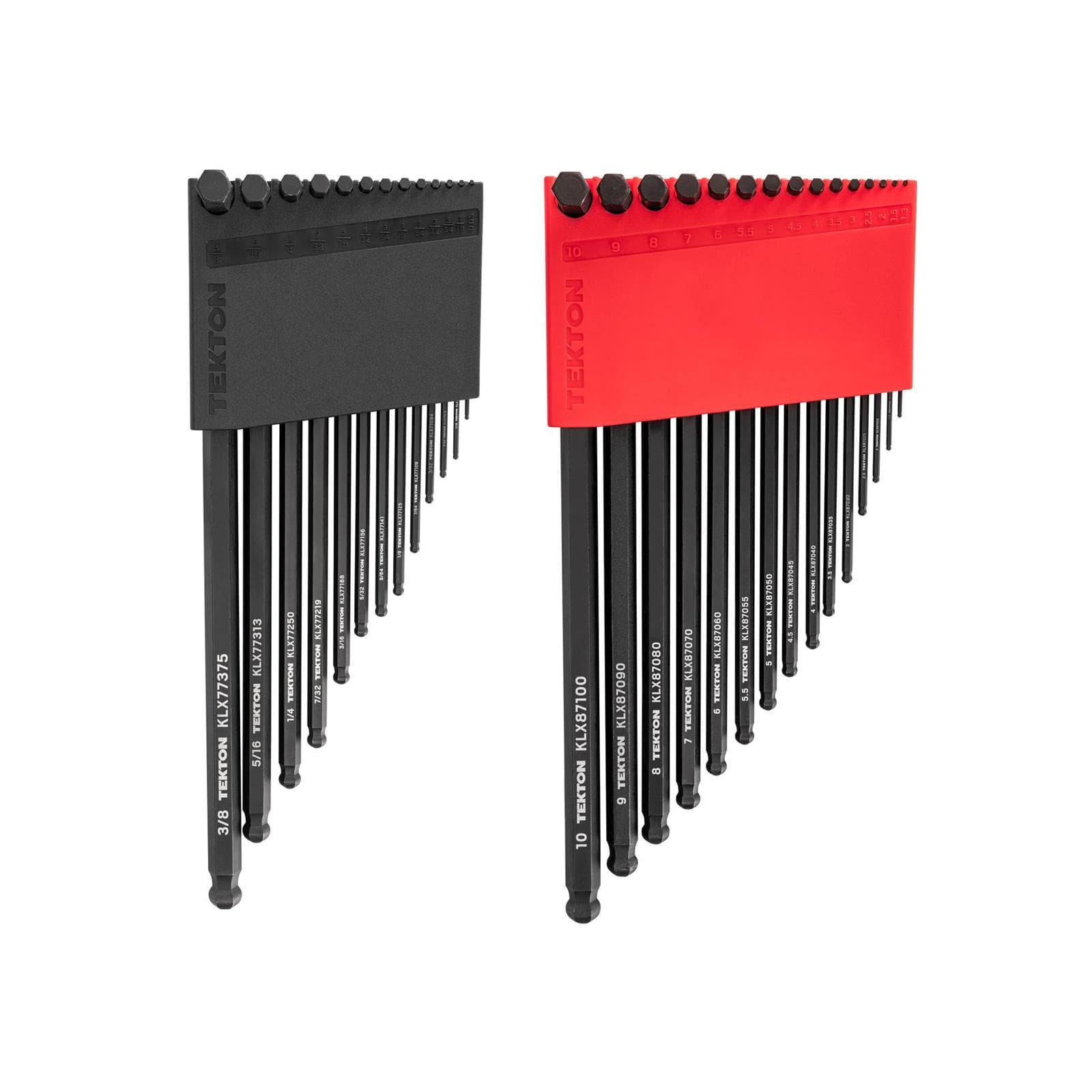 Tekton KLX91312 Short Arm Ball End Hex L-Key Set, 28-Piece