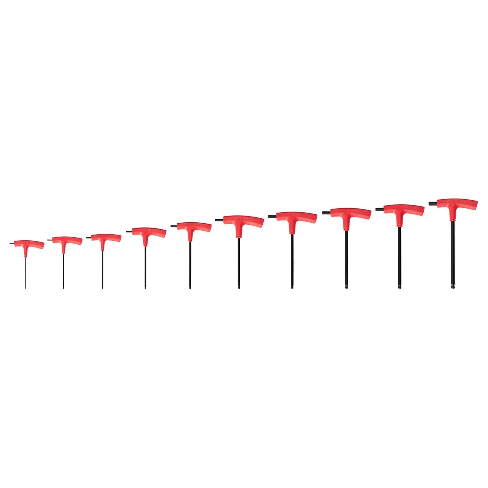 Tekton KTX90201 Ball End Hex T-Handle Key Set, 10-Piece (2-10 mm)