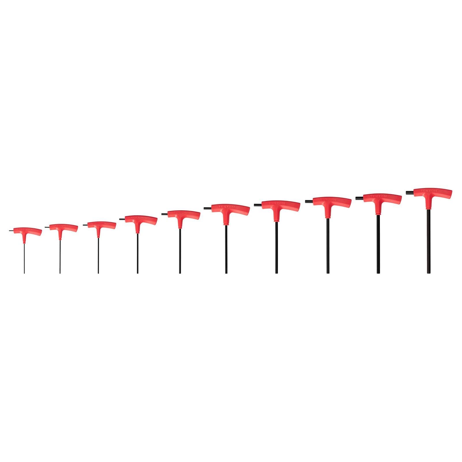 Tekton KTX90202 Flat End Hex T-Handle Key Set, 10-Piece (2-10 mm)