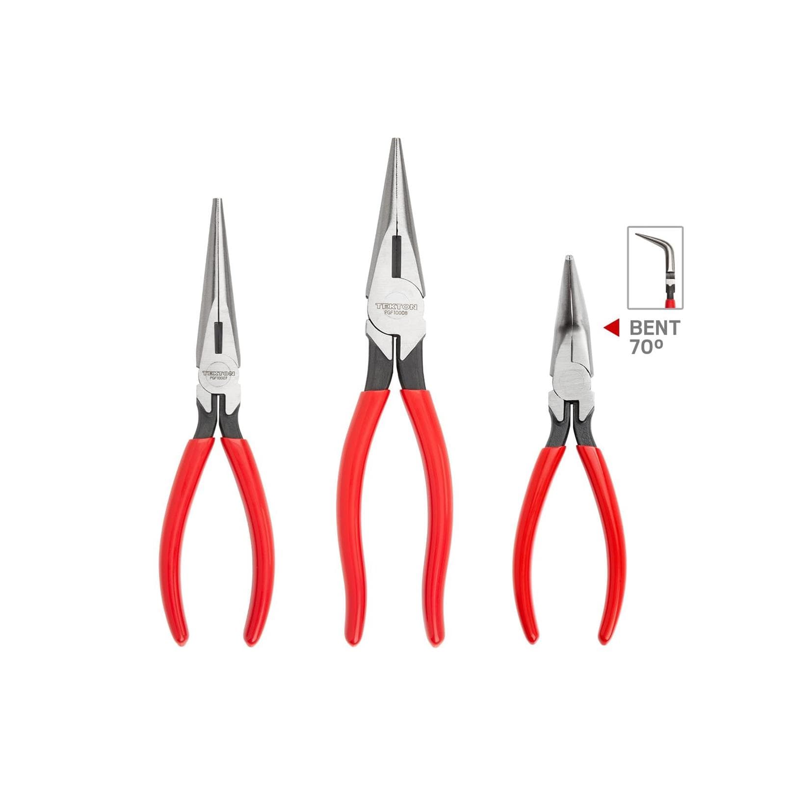 Tekton PGF99101 Long Nose Pliers Set, 3-Piece