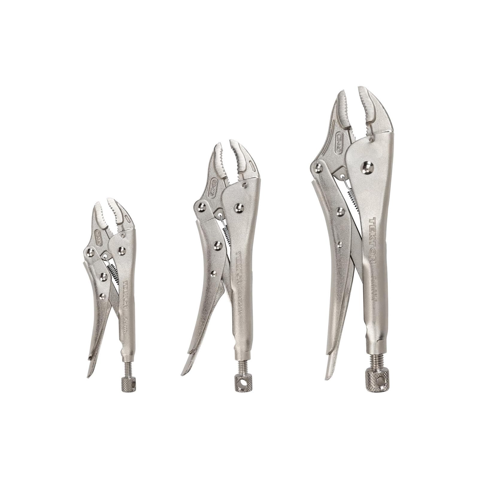 Tekton PLK90104 Curved Jaw Locking Pliers Set (3-Piece)