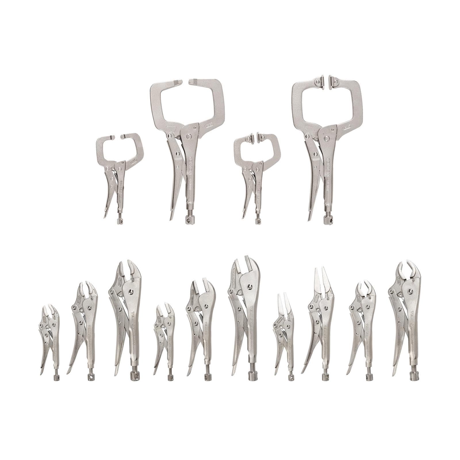 Tekton PLK99909 Locking Pliers and C-Clamp Set (14-Piece)