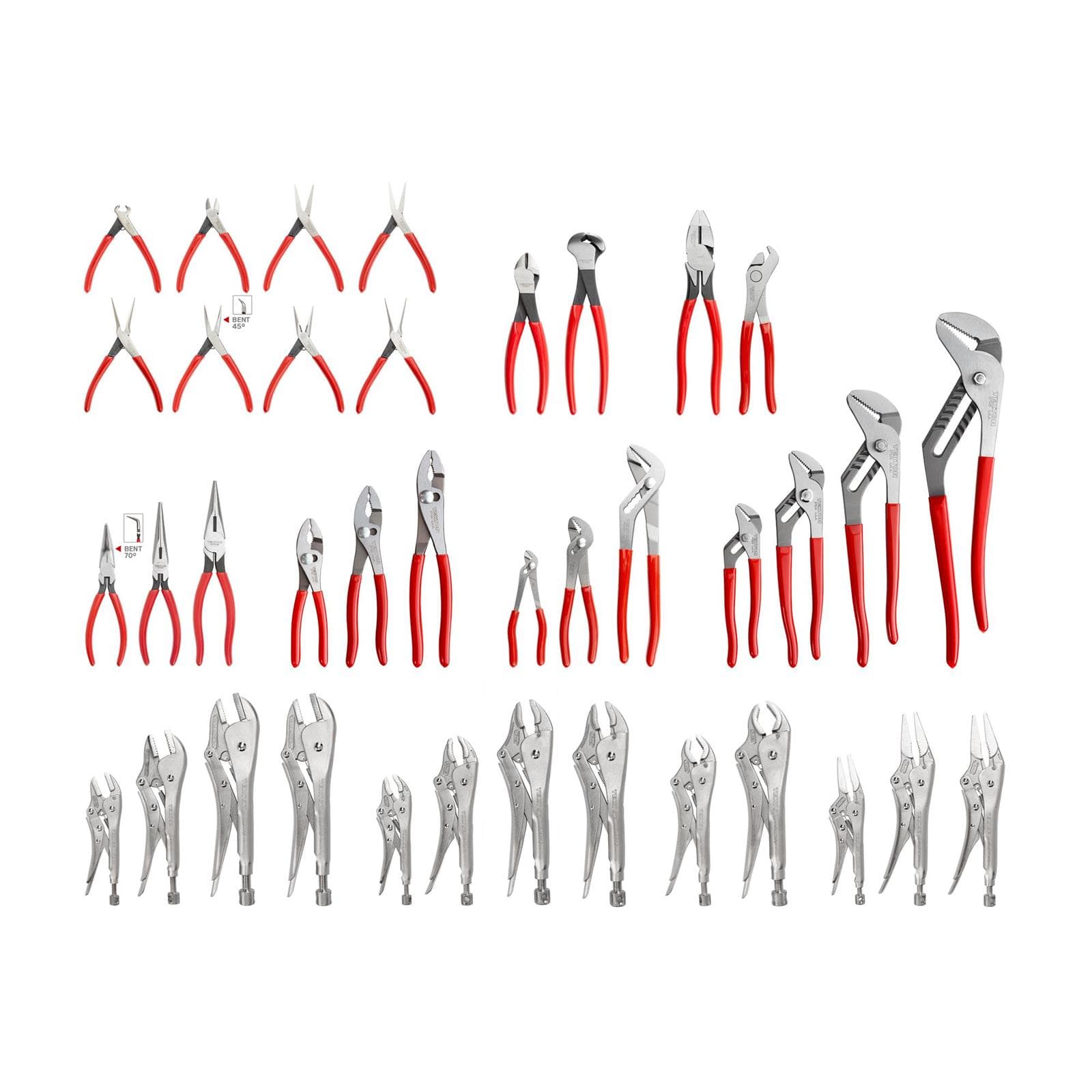 Tekton PLR99021 Gripping, Cutting, Locking, and Mini Pliers Set