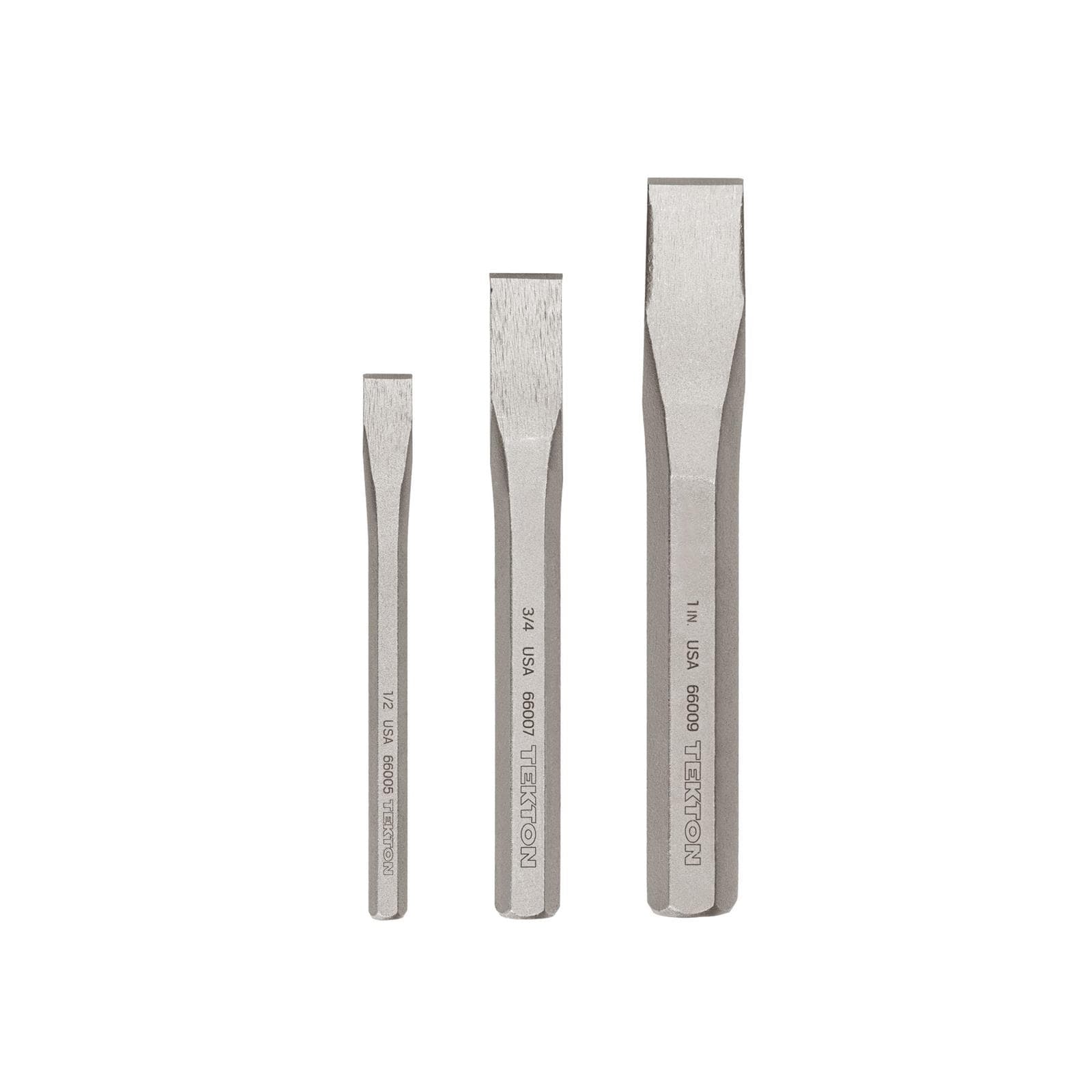 Tekton PNC91003 Cold Chisel Set, 3-Piece (1/2, 3/4, 1 in.)
