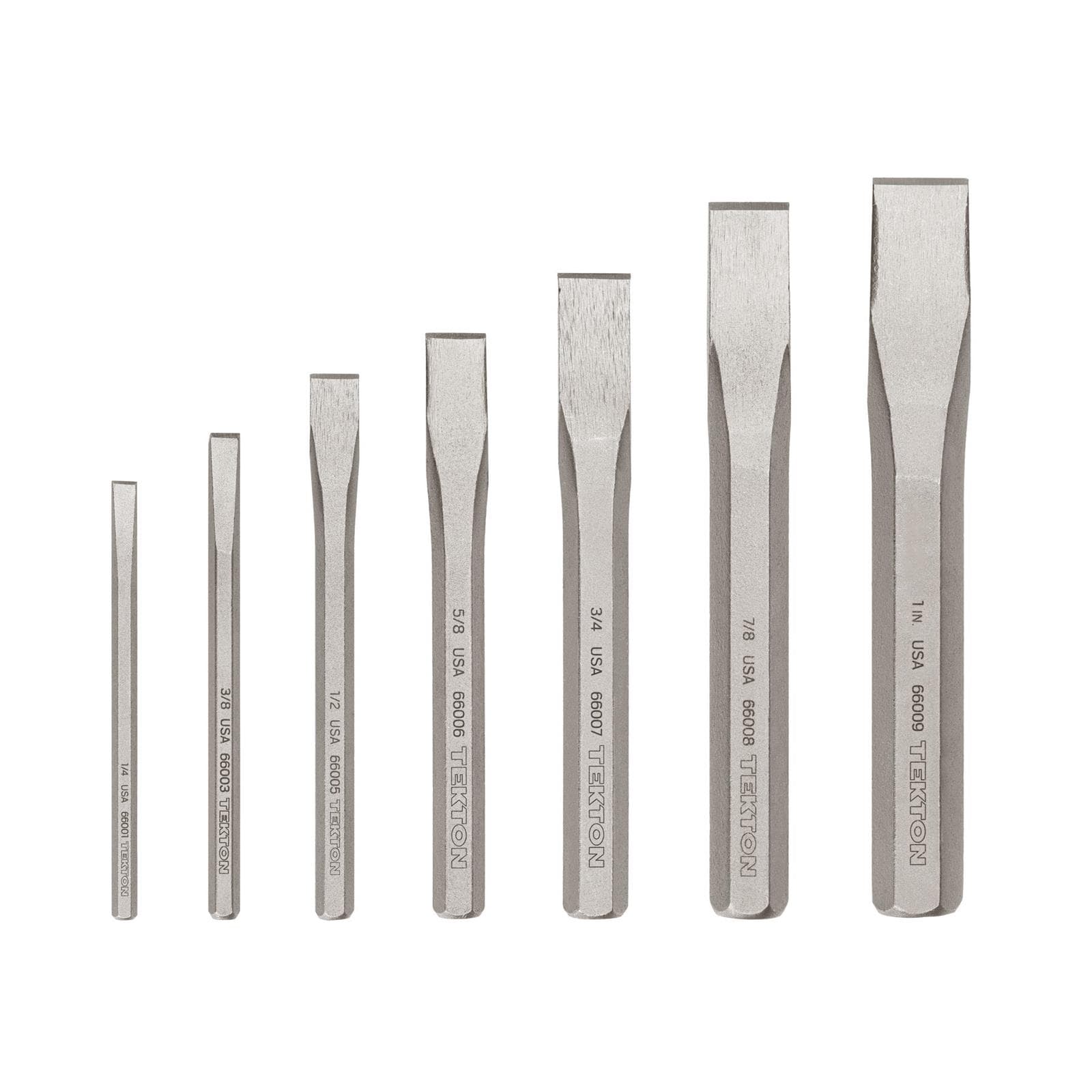 Tekton PNC91004 Cold Chisel Set, 7-Piece (1/4-1 in.)