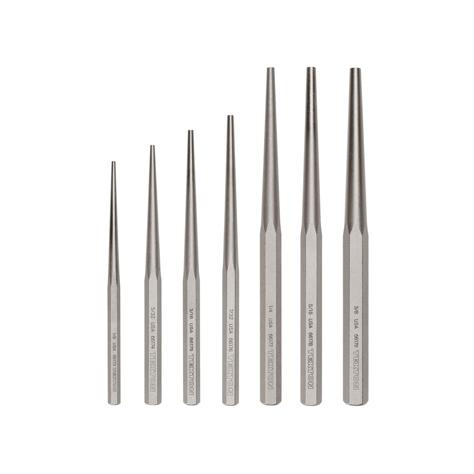 Tekton PNC96003 Alignment Punch Set, 7-Piece (1/8-3/8 in.)