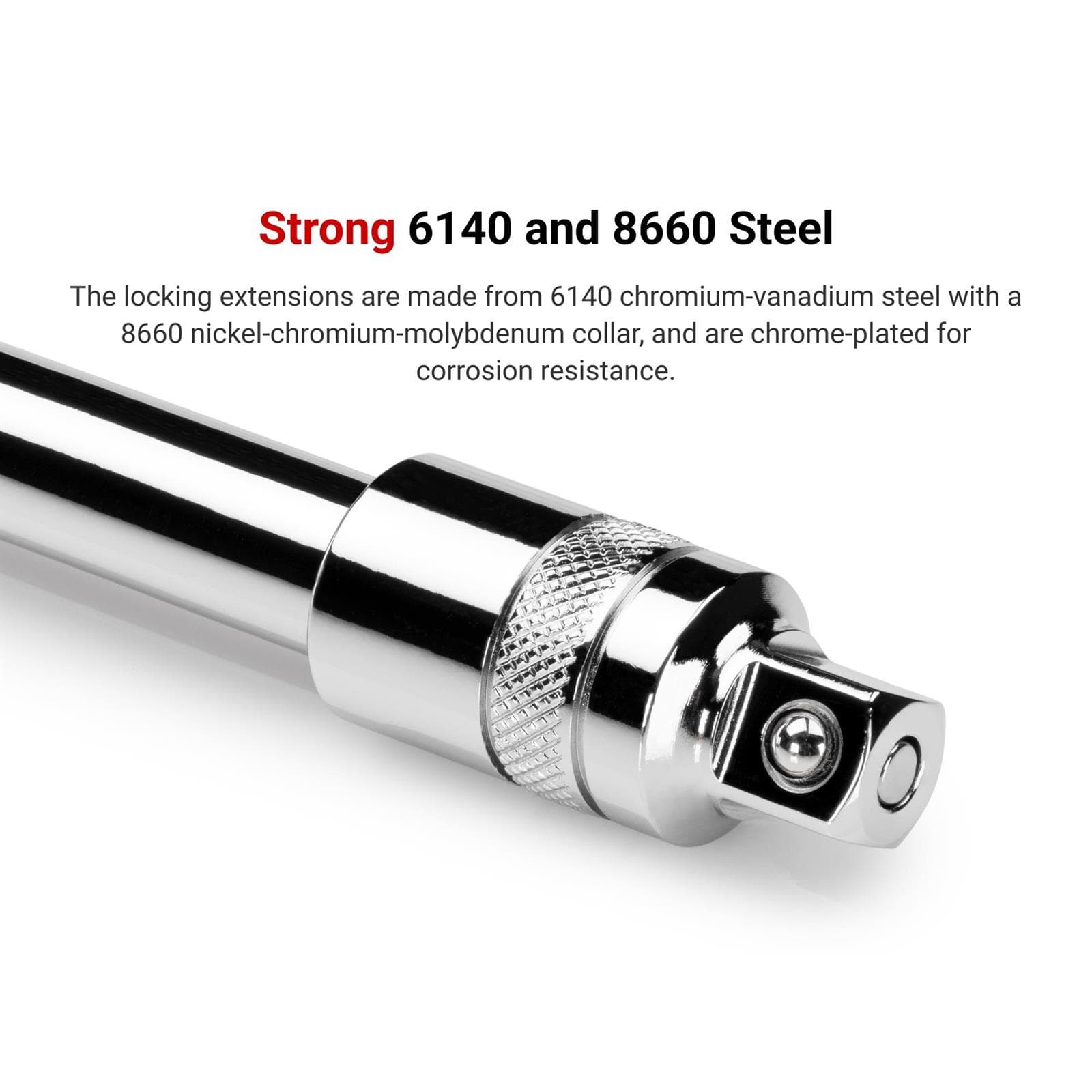 Tekton SHA91015 3/8" Drive Locking Extension Set, 3-Piece