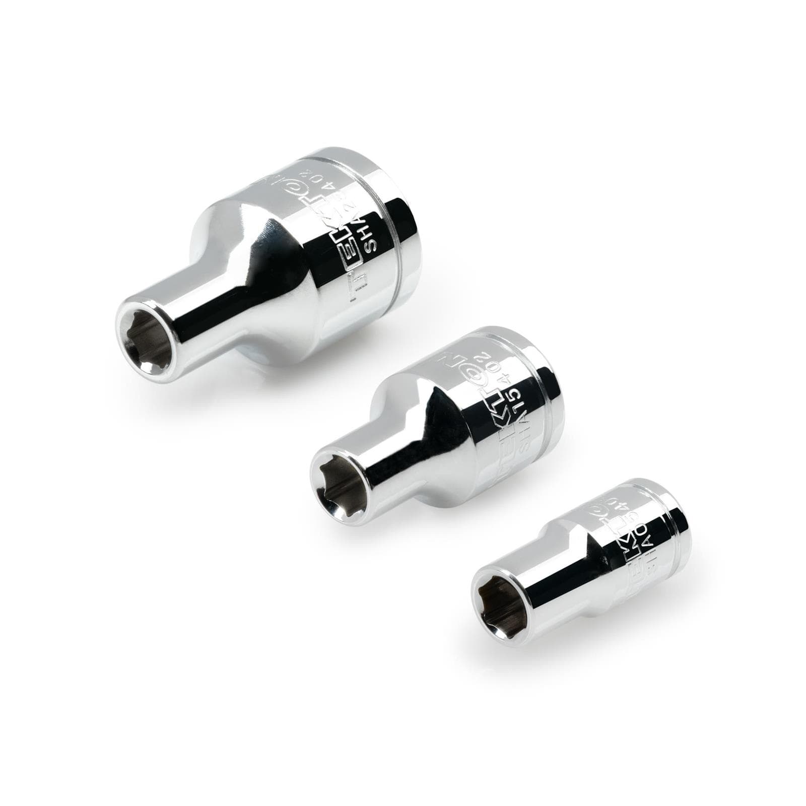 Tekton SHA99021 1/4, 3/8, 1/2" Drive Magnetic Hex Bit Sockets