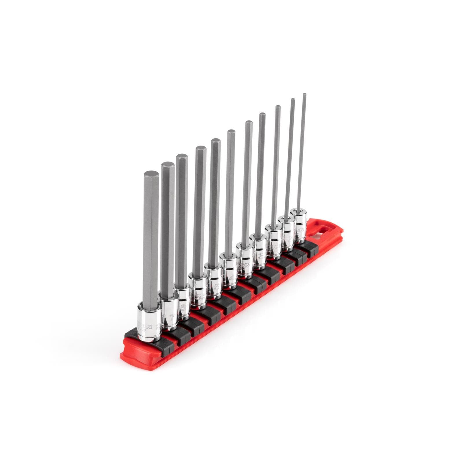Tekton SHB90107 1/4" Drive Long Hex Bit Socket Set, 11-Piece