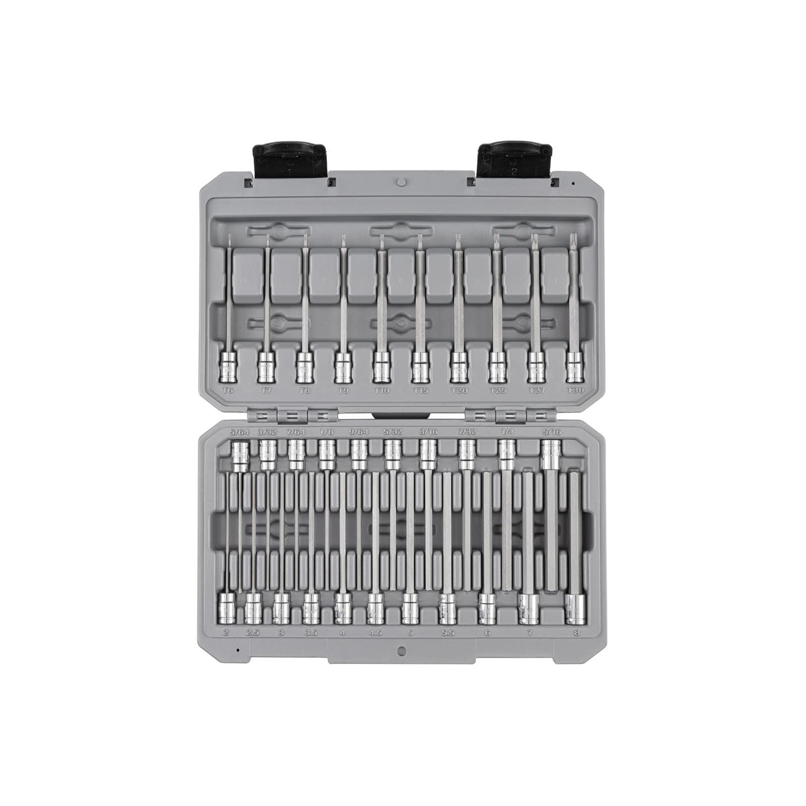 Tekton SHB90303 1/4" Drive Long Hex/Torx Bit Socket Set, 31-Piece
