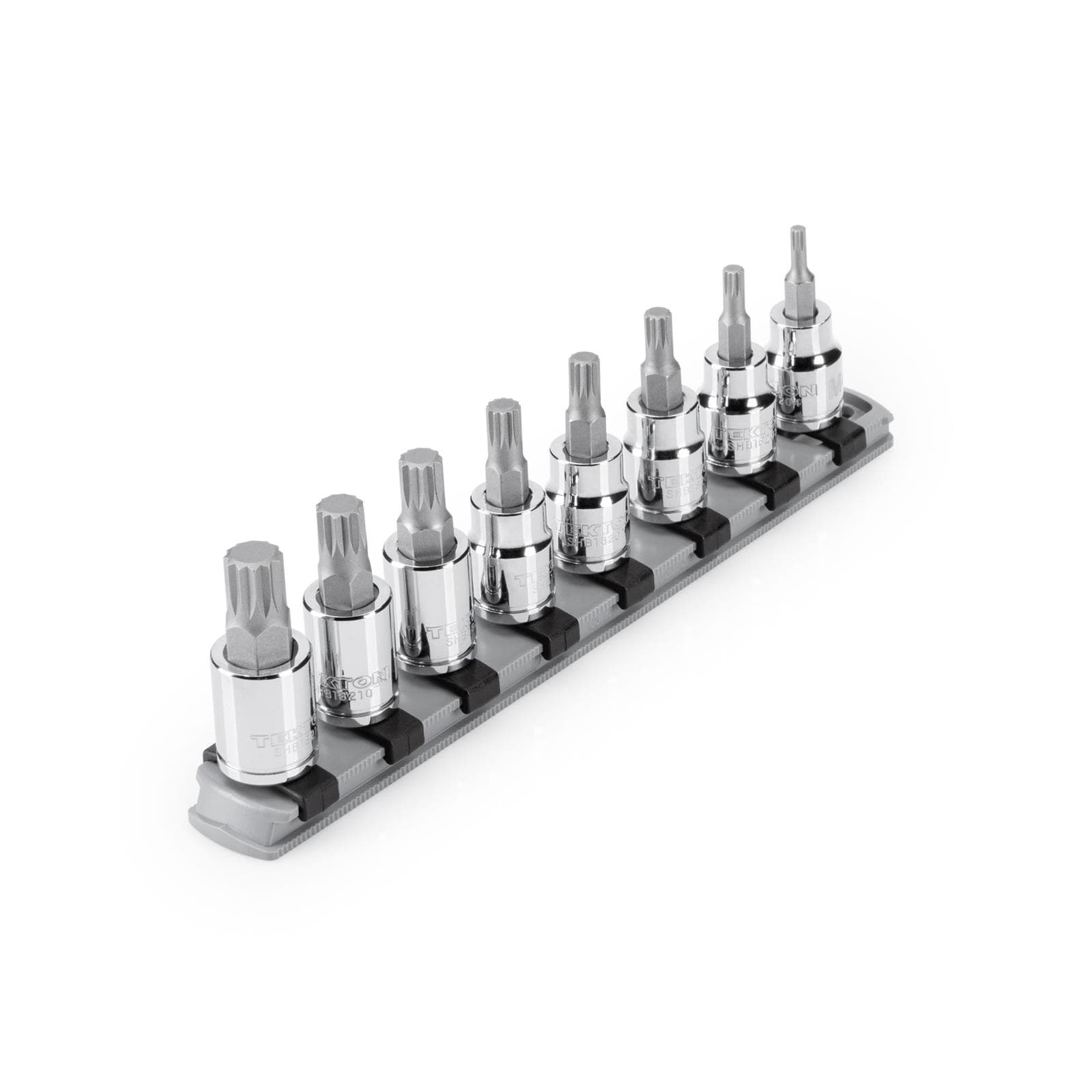Tekton SHB91108 3/8" Triple Square Bit Socket Set, 8-Piece