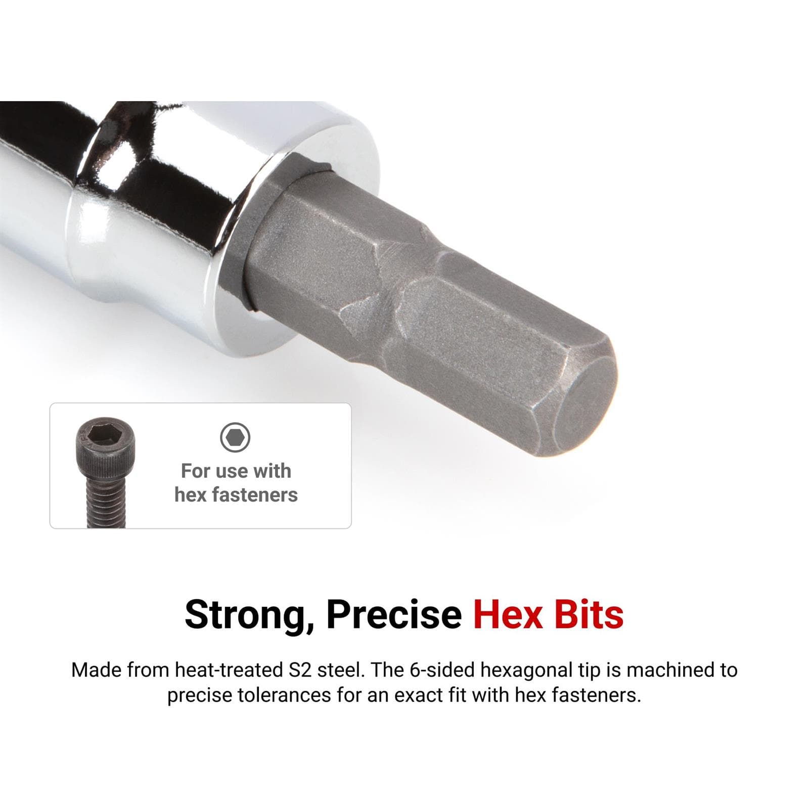 Tekton SHB91202 3/8 in Drive Hex Bit Socket Set, 19-Piece