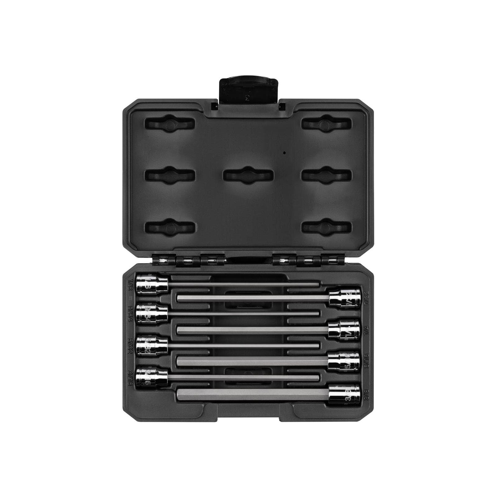 Tekton SHB91313 3/8" Drive Long Hex Bit Socket Set, 8-Piece