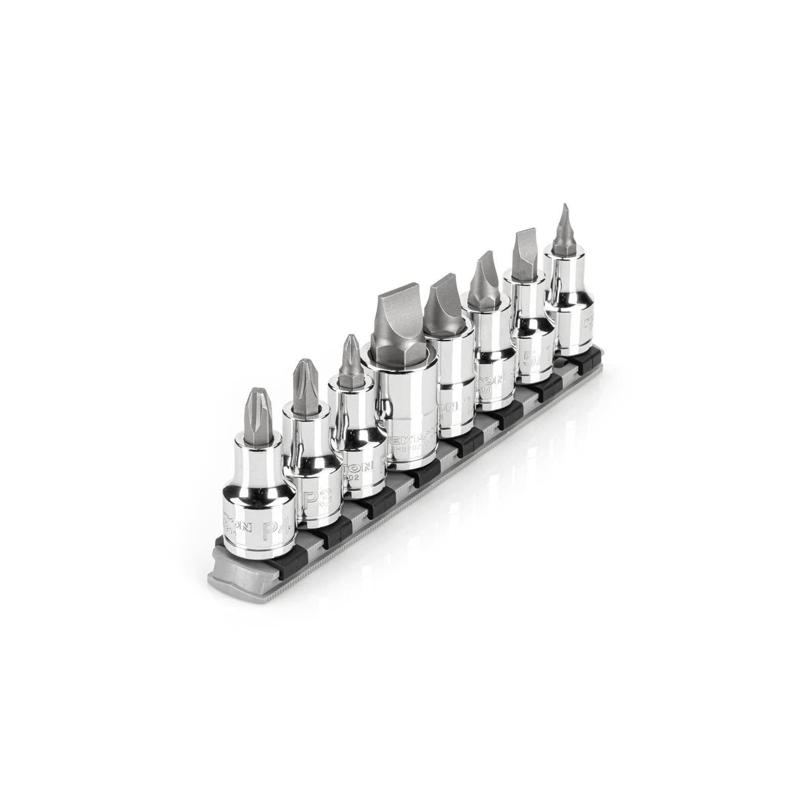Tekton SHB92108 1/2" Drive Phillips/Slotted Bit Sockets, 8-Piece
