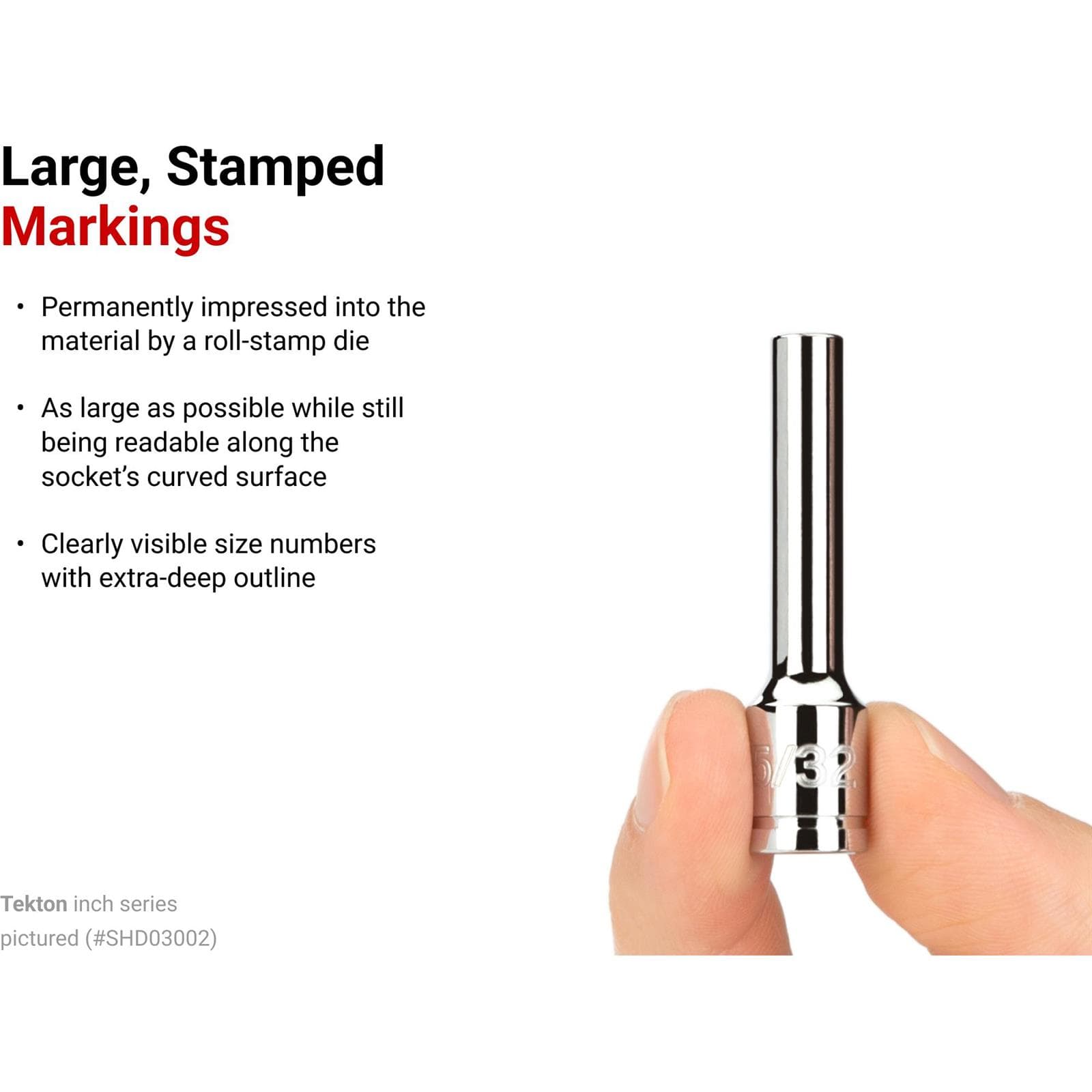 Tekton SHD90113 1/4" Drive Deep 6-Point Socket Set, 14-Piece