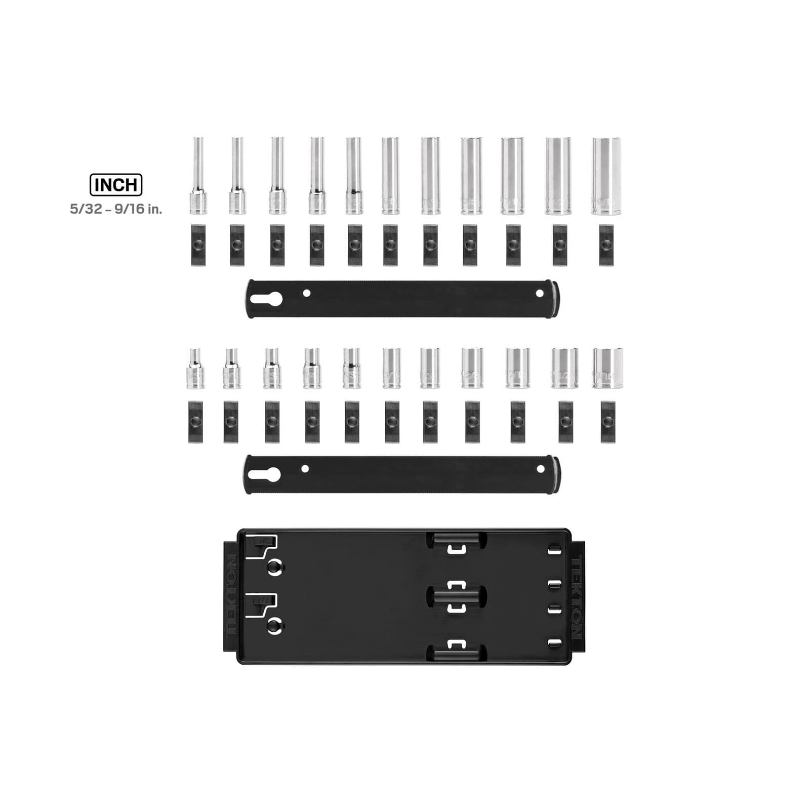 Tekton SHD90210 1/4" Drive 6-Point Socket Set, 22-Piece