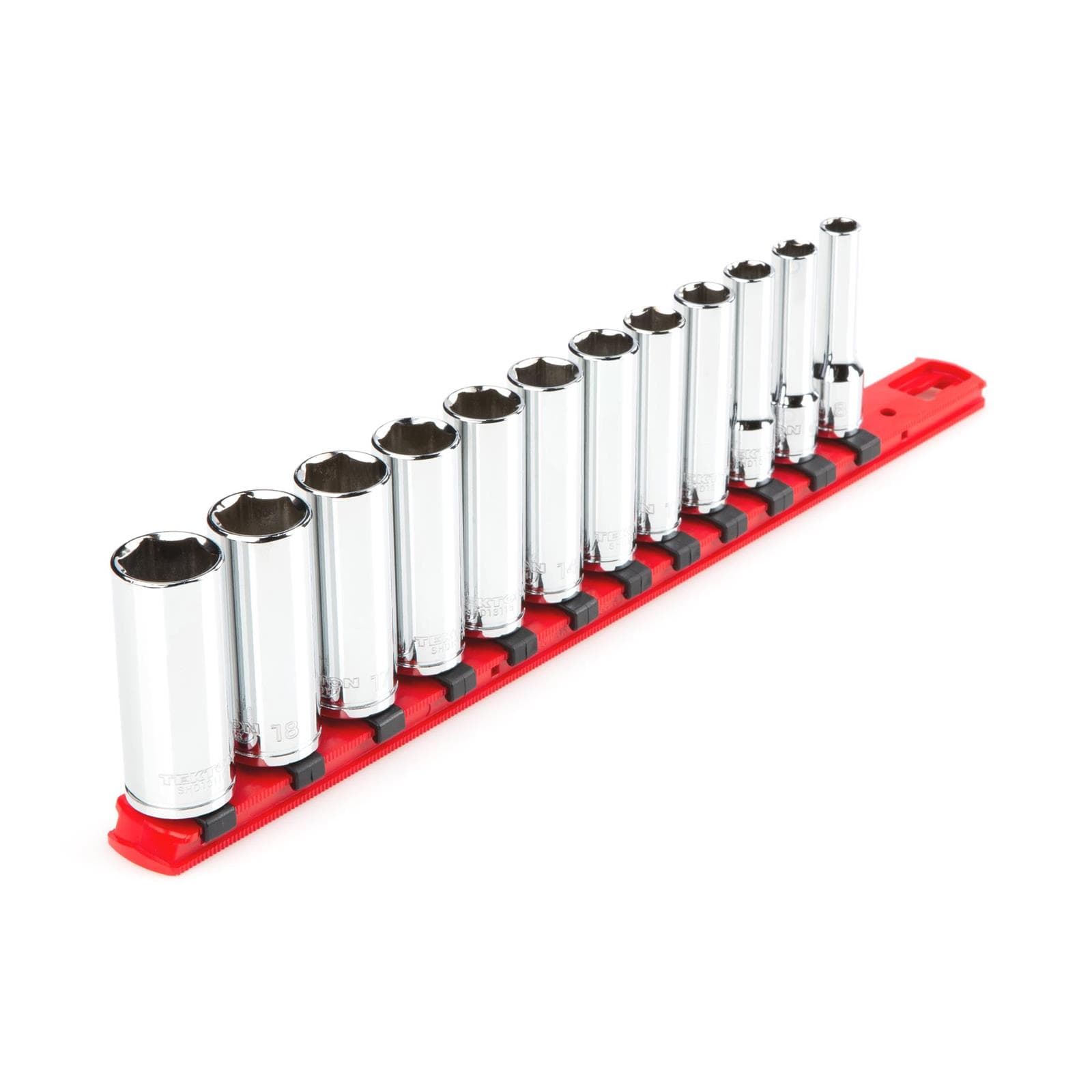 Tekton SHD91106 3/8" Drive Deep 6-Point Socket Set, 12-Piece