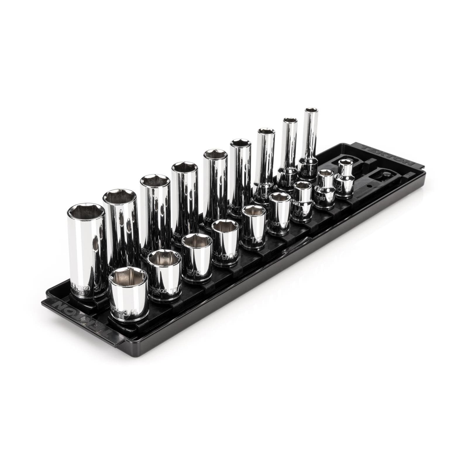 Tekton SHD91213 3/8" Drive 6-Point Socket Set, 18-Piece