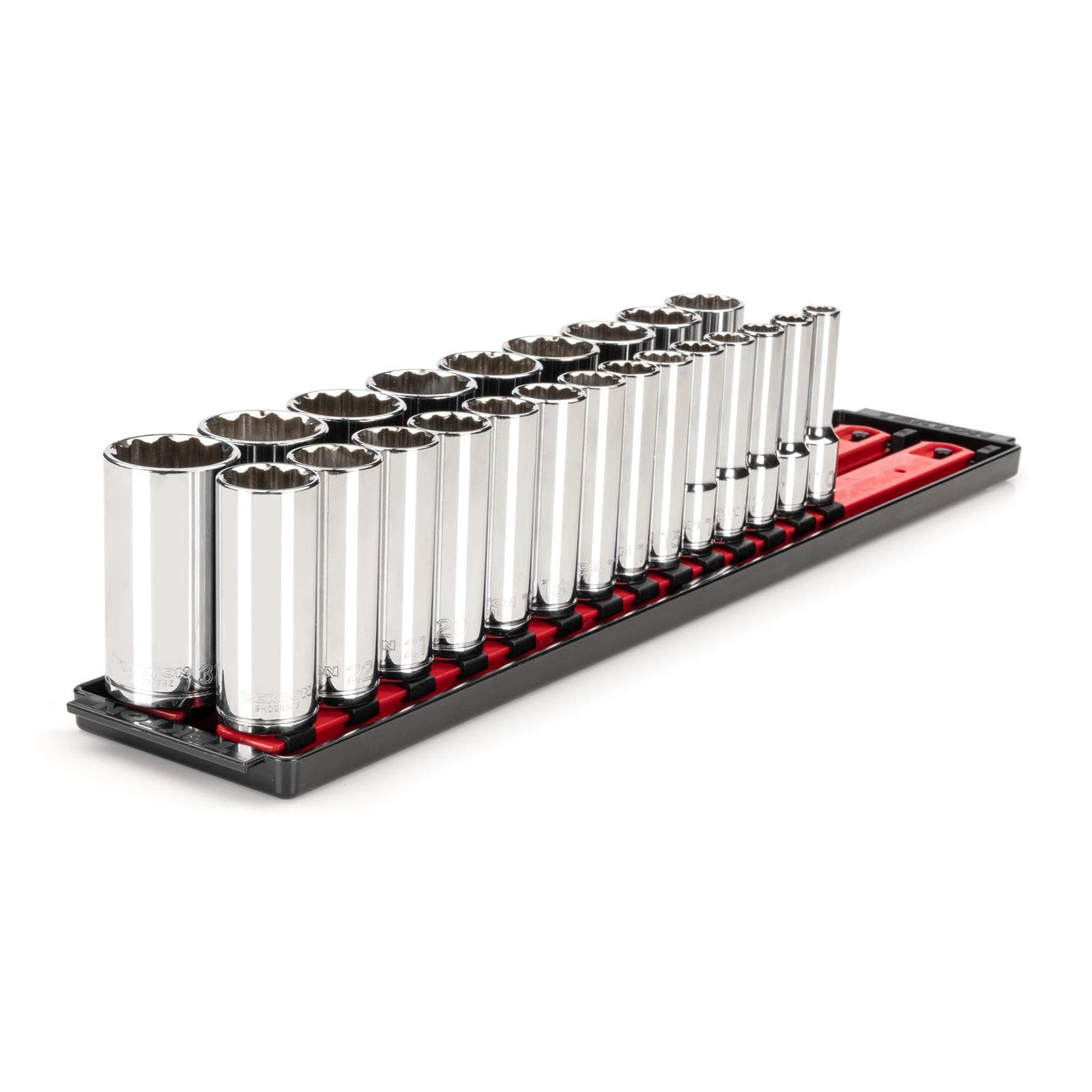 Tekton SHD92121 1/2" Drive Deep 12-Point Socket Set, 23-Piece