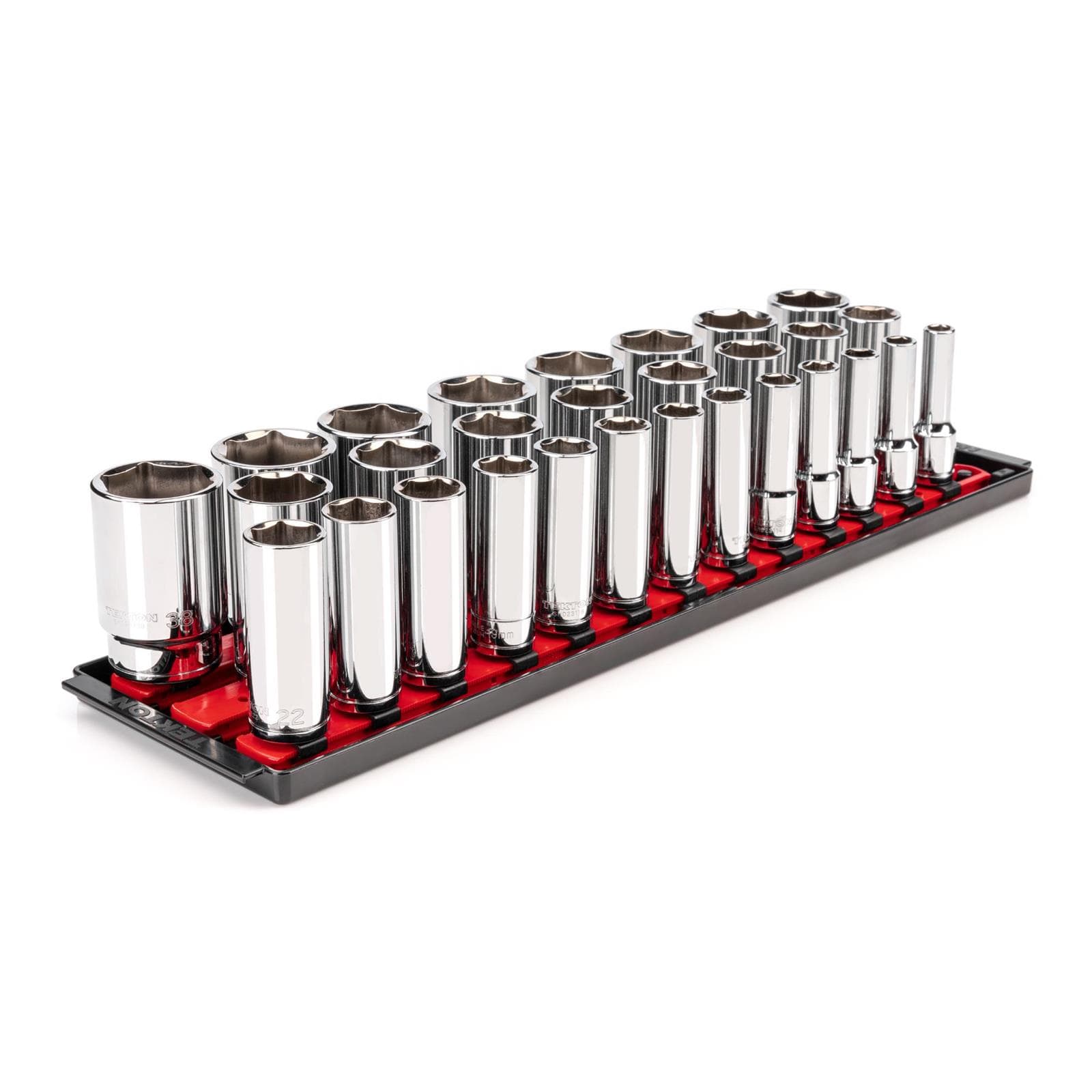 Tekton SHD92125 1/2" Drive Deep 6-Point Socket Set, 29-Piece