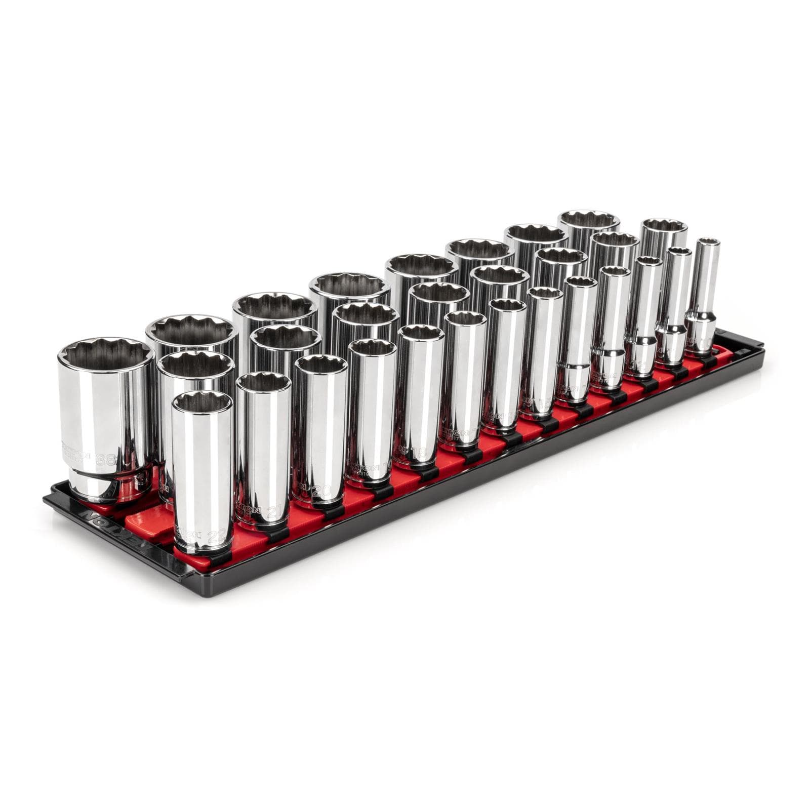 Tekton SHD92129 1/2" Drive Deep 12-Point Socket Set, 29-Piece