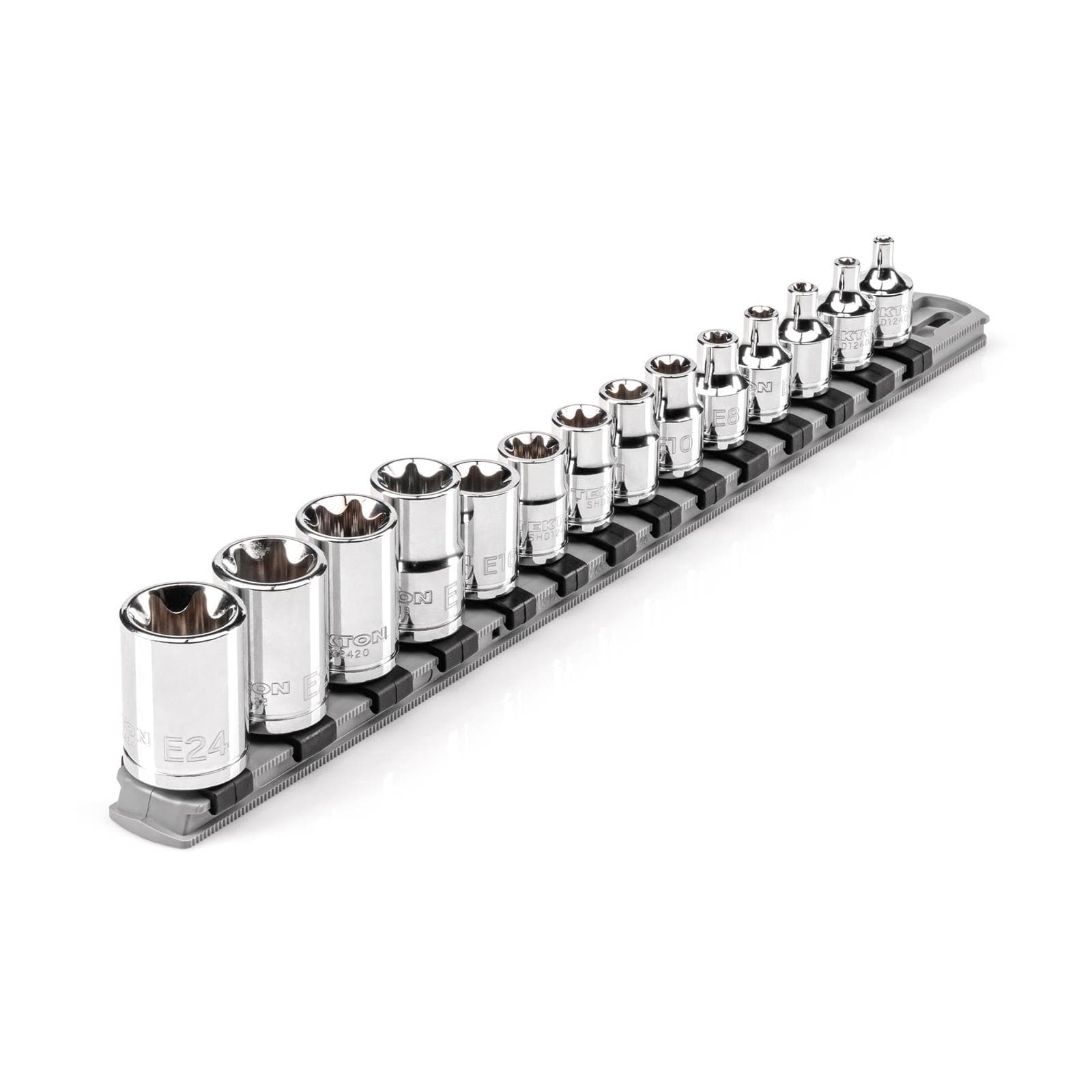 Tekton SHD99100 3/8, 1/2" Drive External Star Sockets, 14-Piece