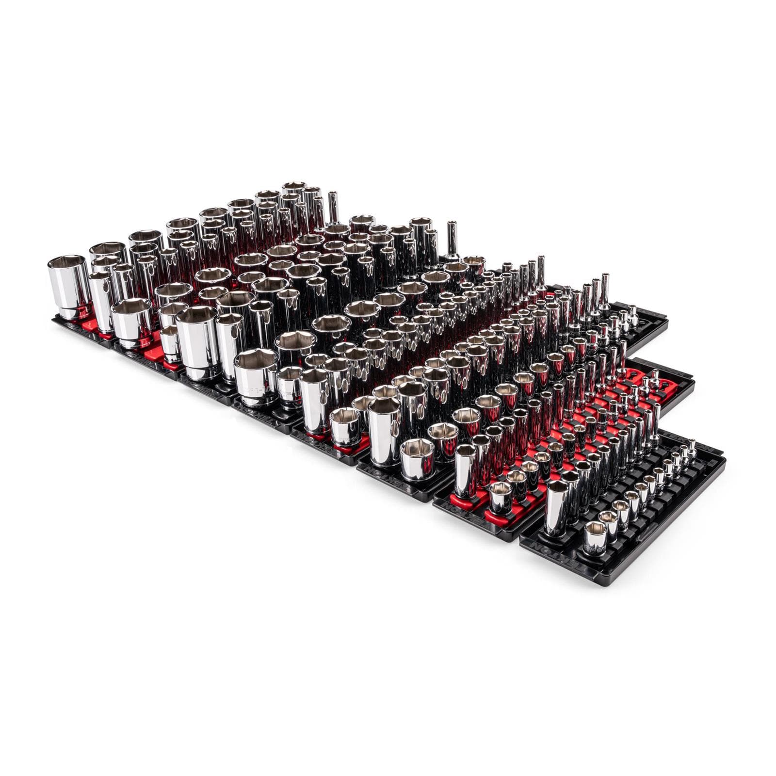 Tekton SHD99202 6-Point Socket Set with Rails/Trays