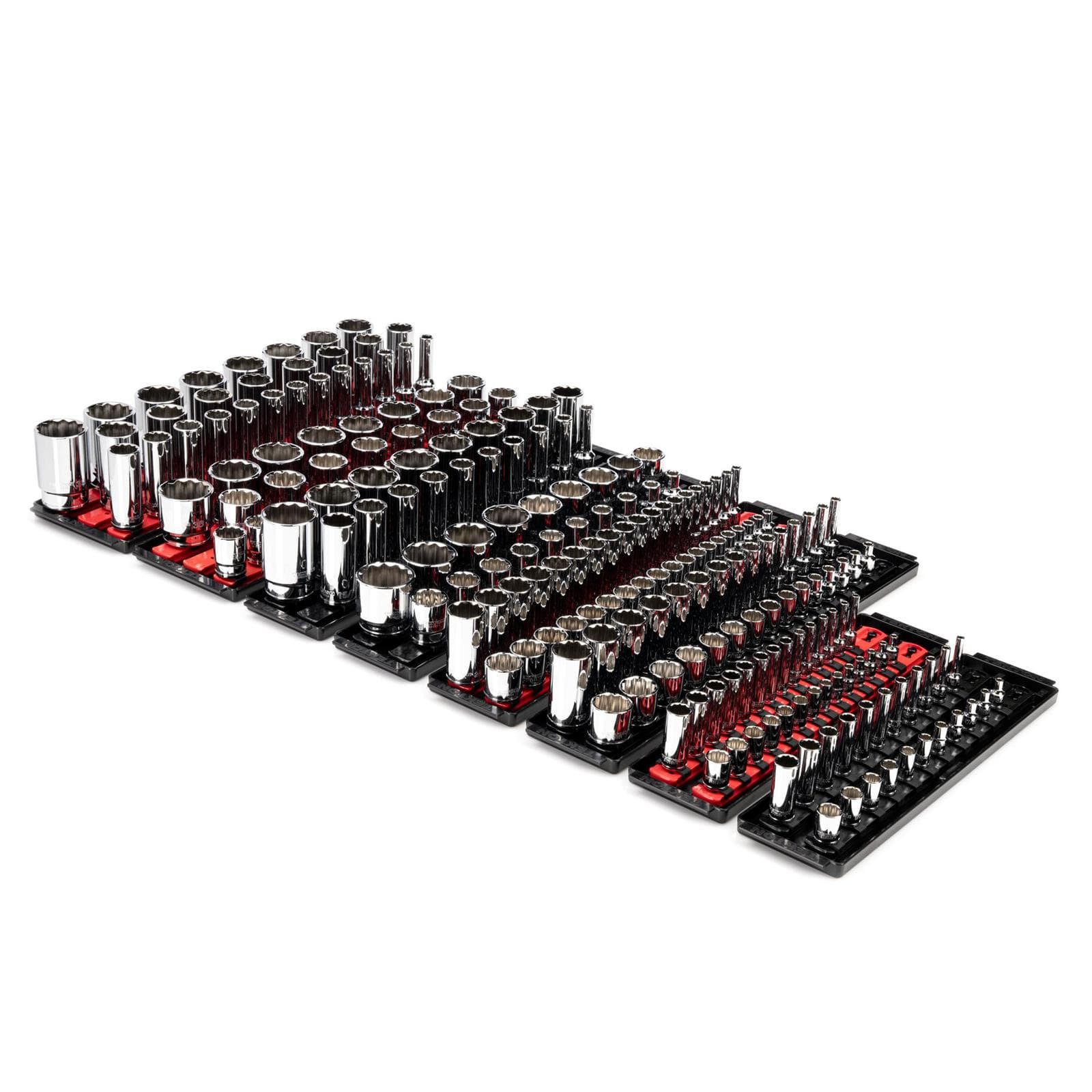 Tekton SHD99203 Drive 12-Point Socket Set with Rails/Trays