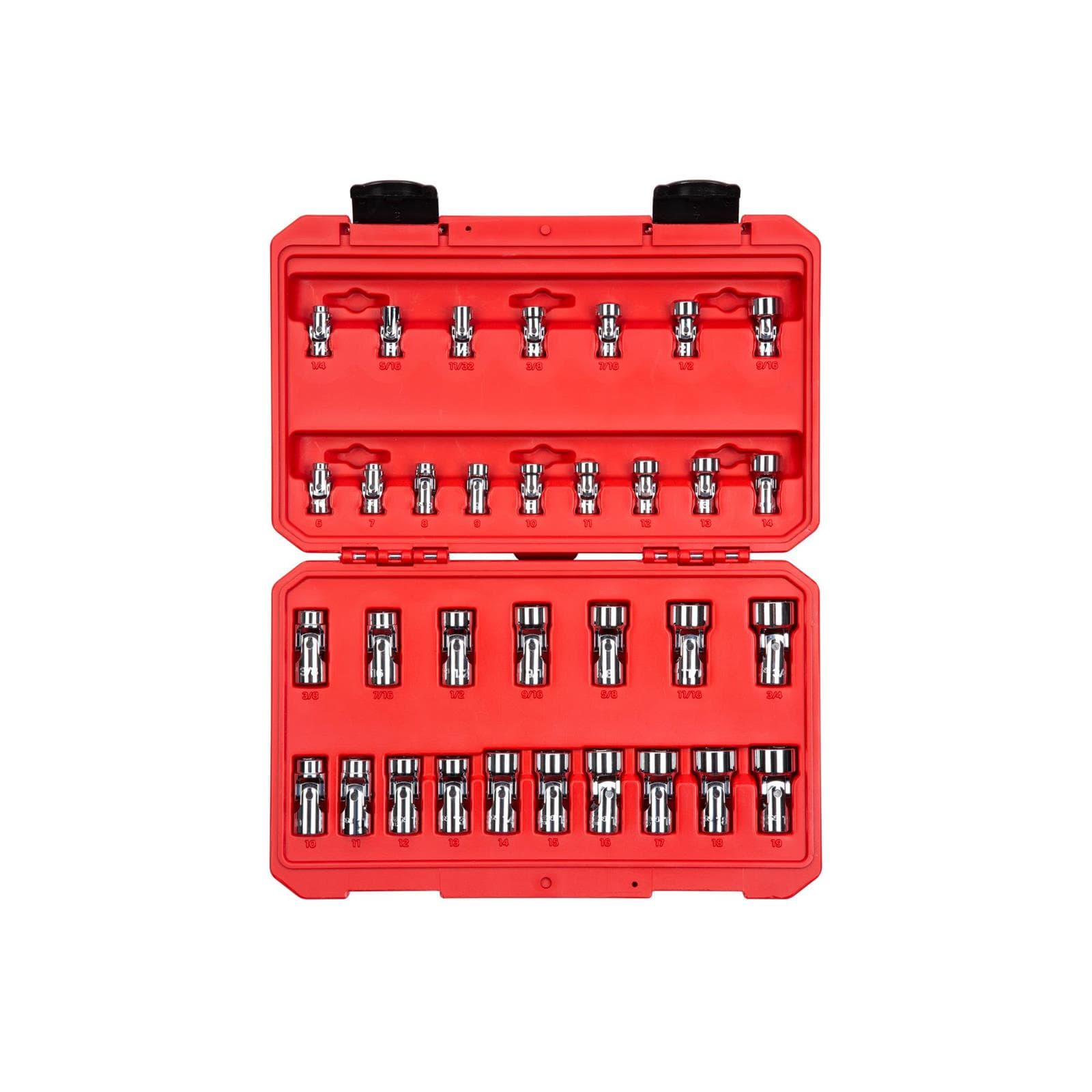 Tekton SHD99301 1/4, 3/8" Drive 6-Point Universal Joint Sockets